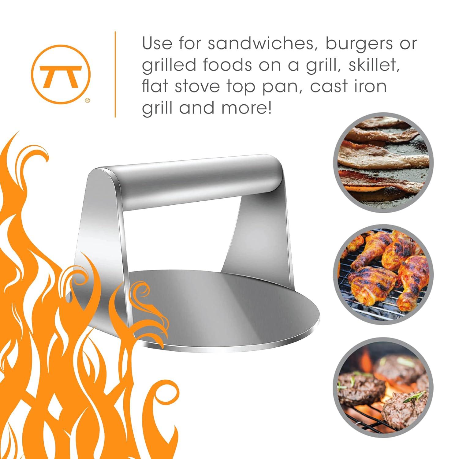 Fox Run Stainless Steel Burger Smasher