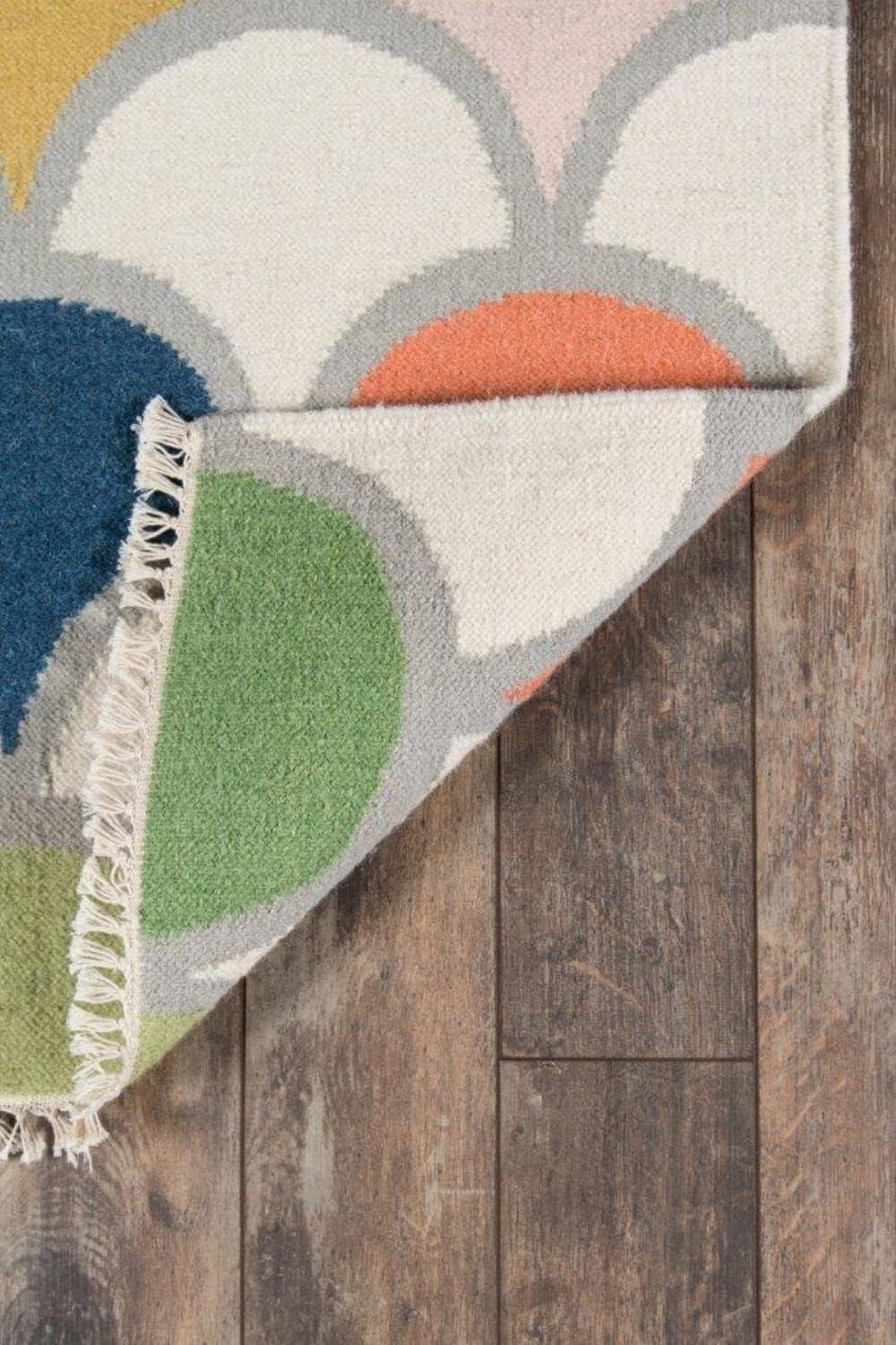 Novogratz Topanga Handwoven Geometric Wool Rug, 7'6" x 9'6", Multicolor