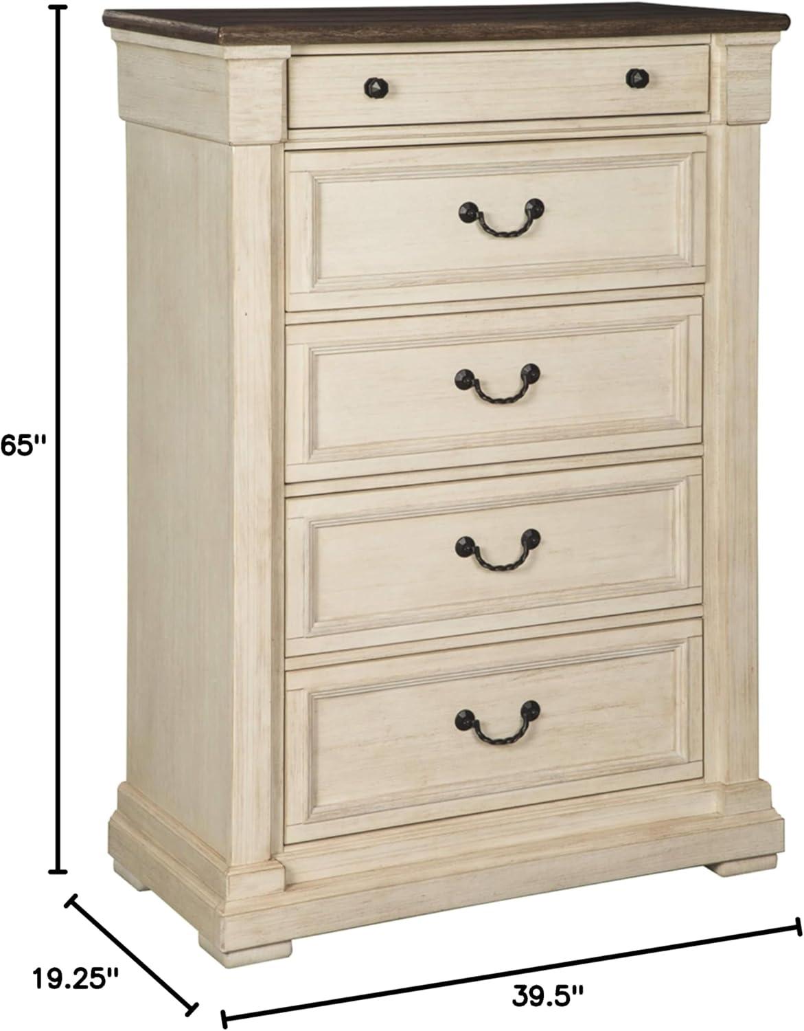 Bolanburg Dresser Antique White: 9-Drawer Storage, No Assembly - Signature Design by Ashley