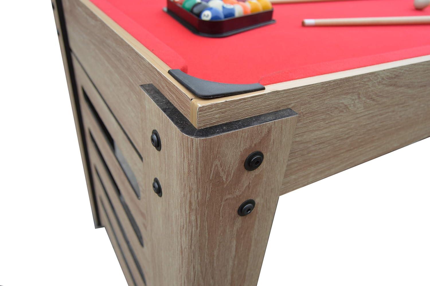 Hathaway Games Madison Multi Game Table with Foosball, Glide Hockey, Table Tennis, Billiards, Shuffleboard and Bowling