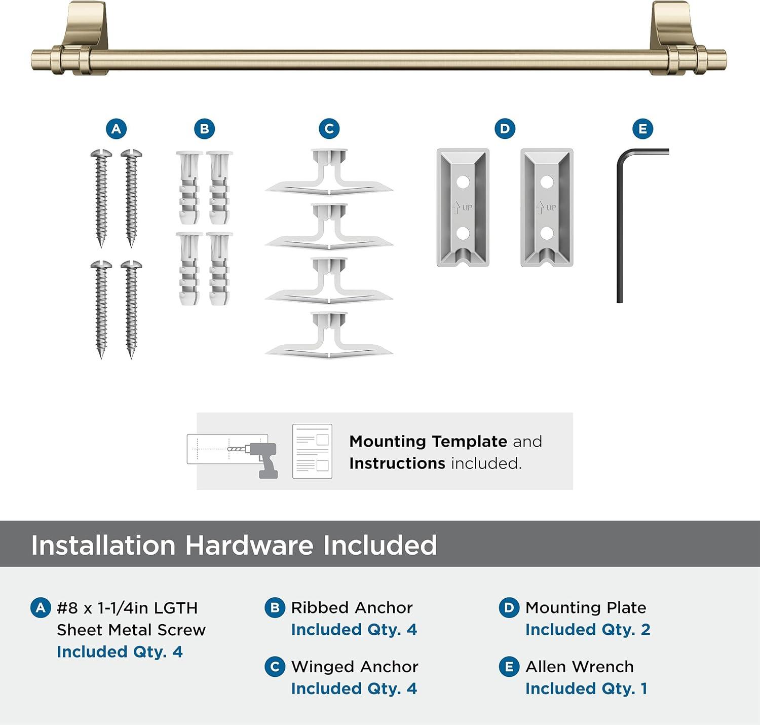 Amerock Davenport Golden Champagne 18 inch (457mm) Towel Bar