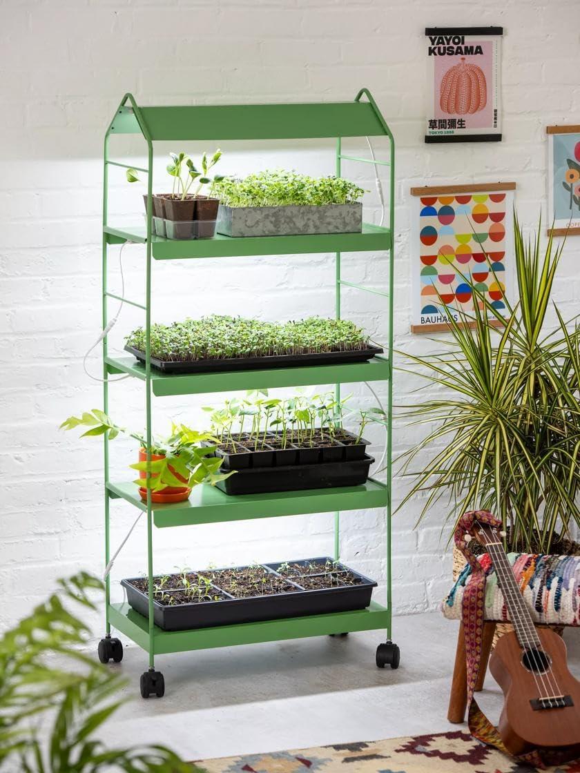 Gardener's Supply Company Agie LED Grow Light Standing Shelf