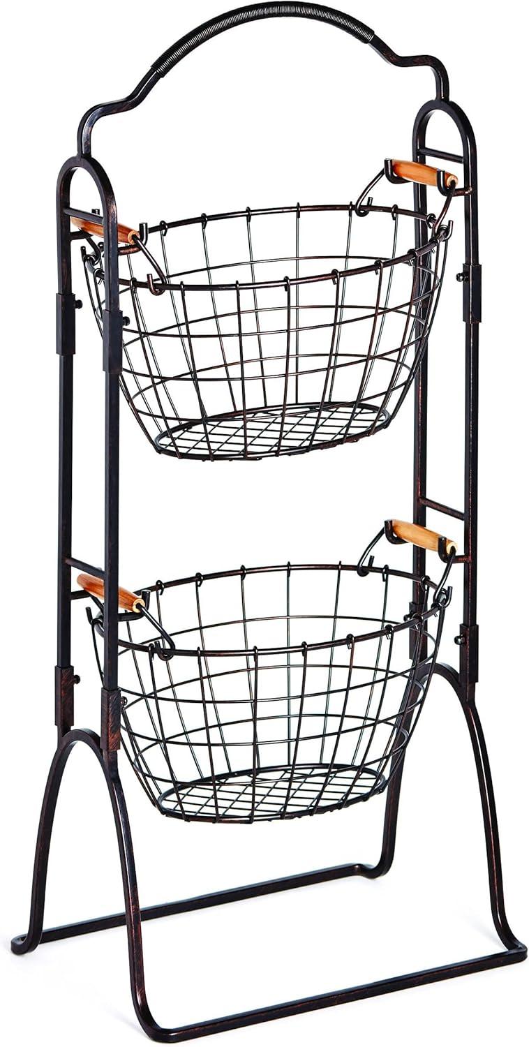 Harbor 3-Tier Metal/Wire Basket