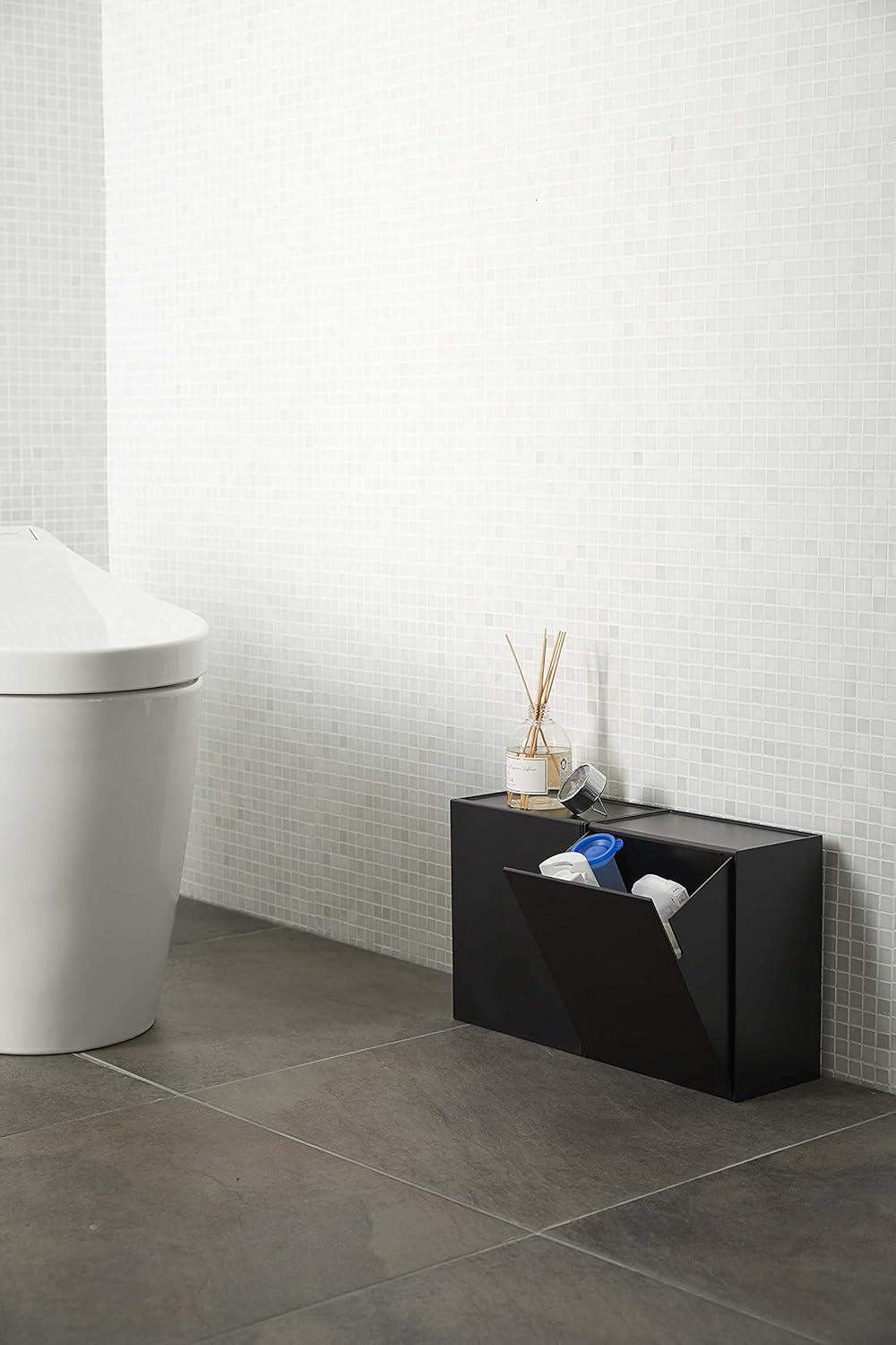 Yamazaki Home Tower Yamazaki Home Wall Mounted Storage Or Trash Bin, Small Wastebasket