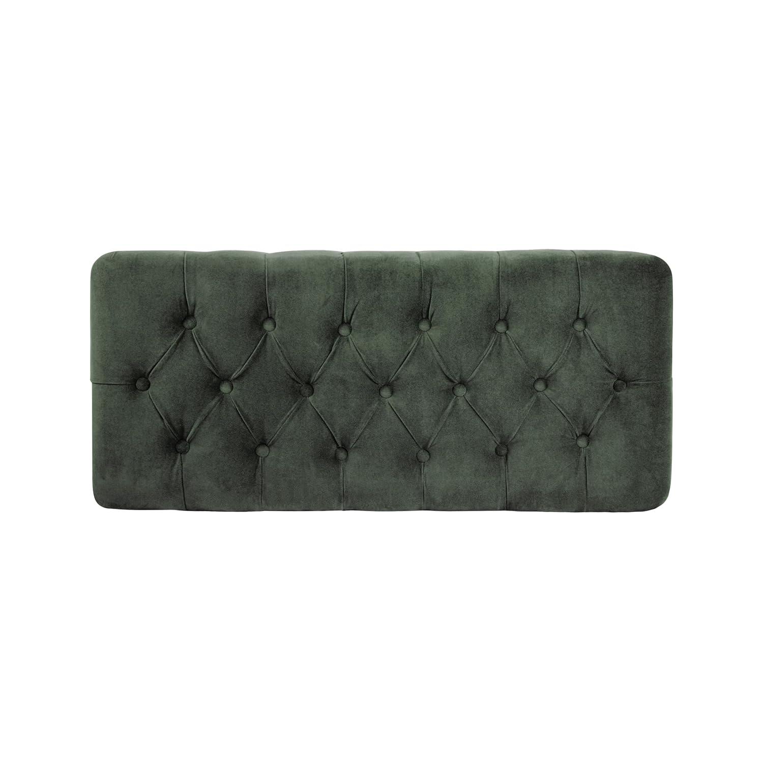 HomePop Velvet Upholstered Storage Bench