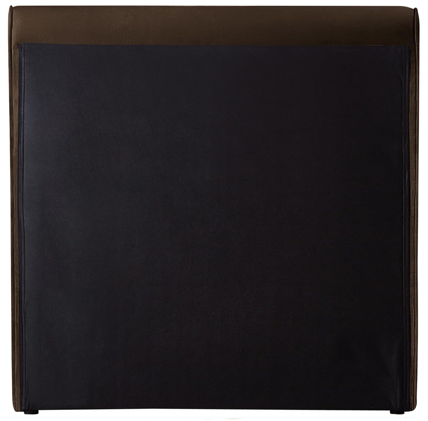 Meridian Furniture Sloan Brown Velvet Queen Bed