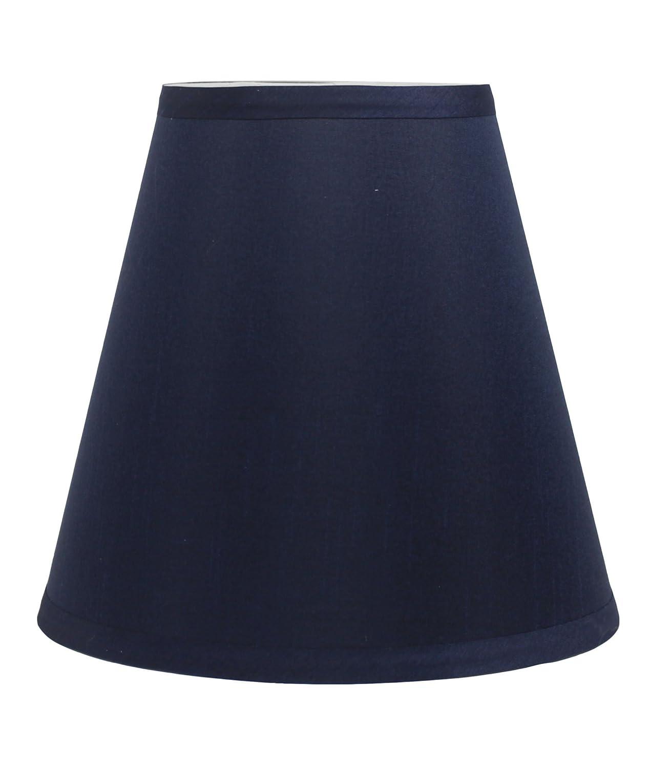 Urbanest Silk Empire Lamp Shade 5x9x8.5", Navy Blue
