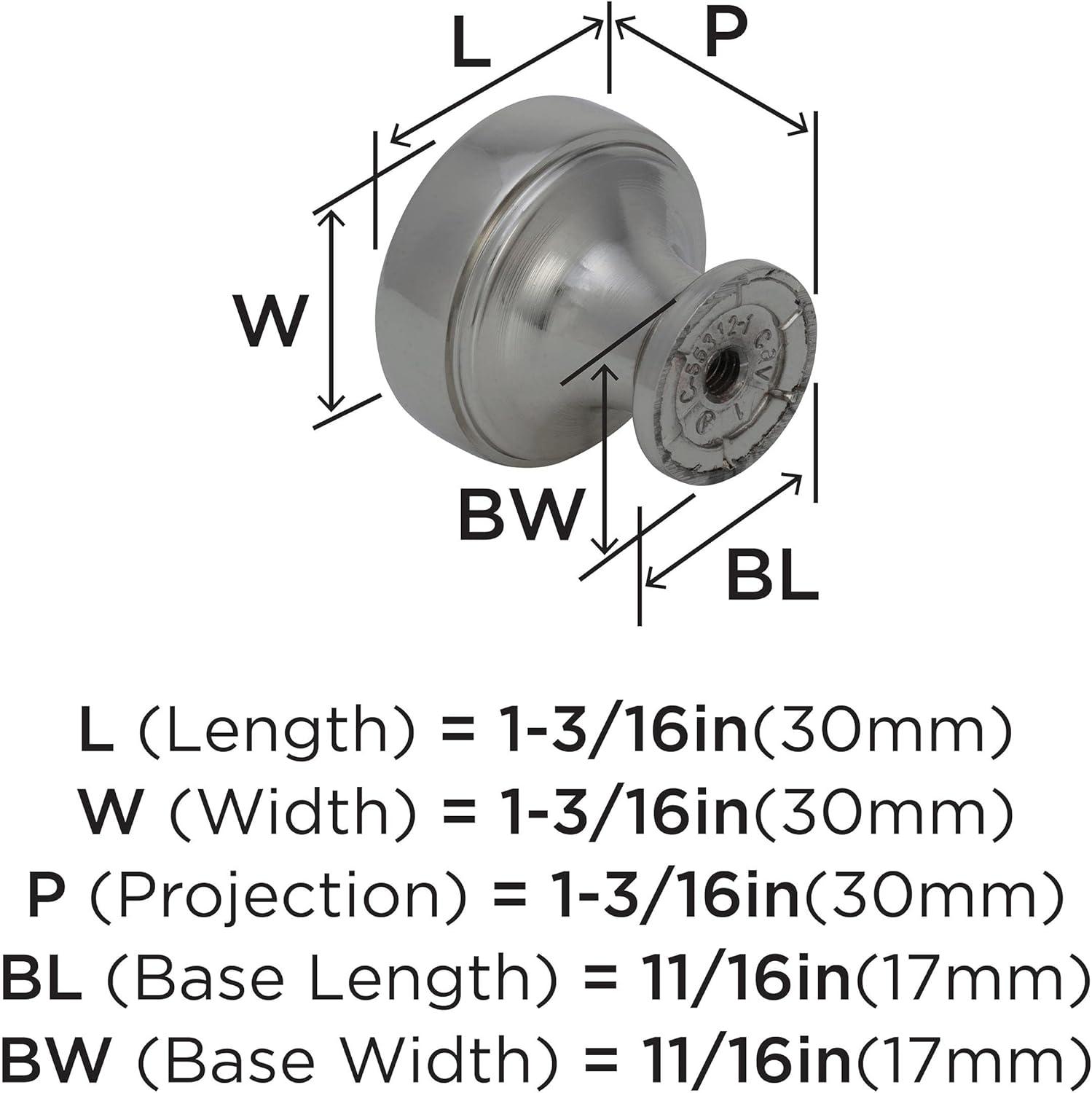 Highland Ridge 1 3/16" Diameter Mushroom Knob