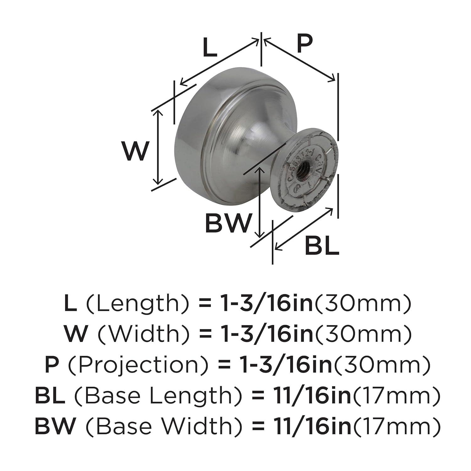 Highland Ridge 1 3/16" Diameter Mushroom Knob