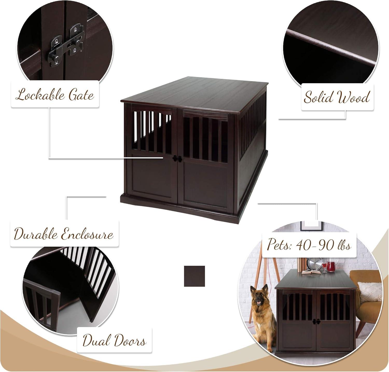 Casual Home Pet Crate End Table-Weight Supported:200lbs (Top)