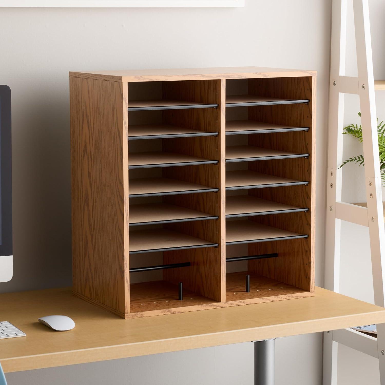 Safco Products Company Small Adjustable-Compartment Literature Organizer