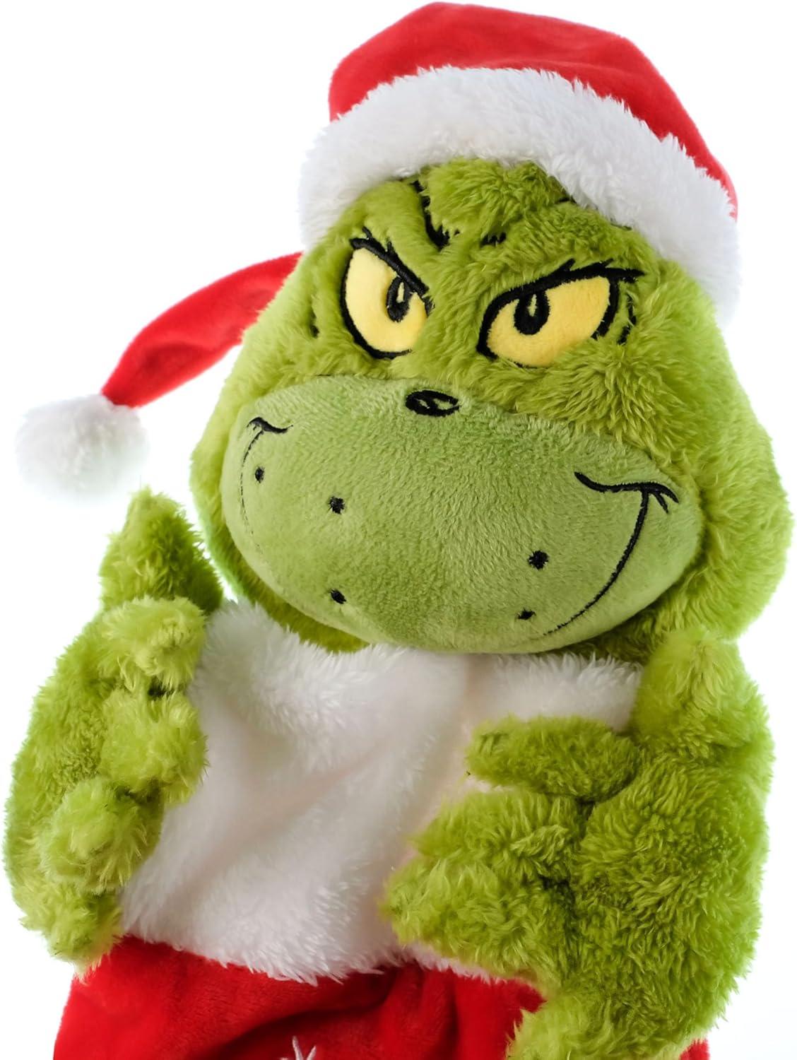 Dr Seuss How the Grinch Stole Christmas Grinch 24" 3D Plush Stocking