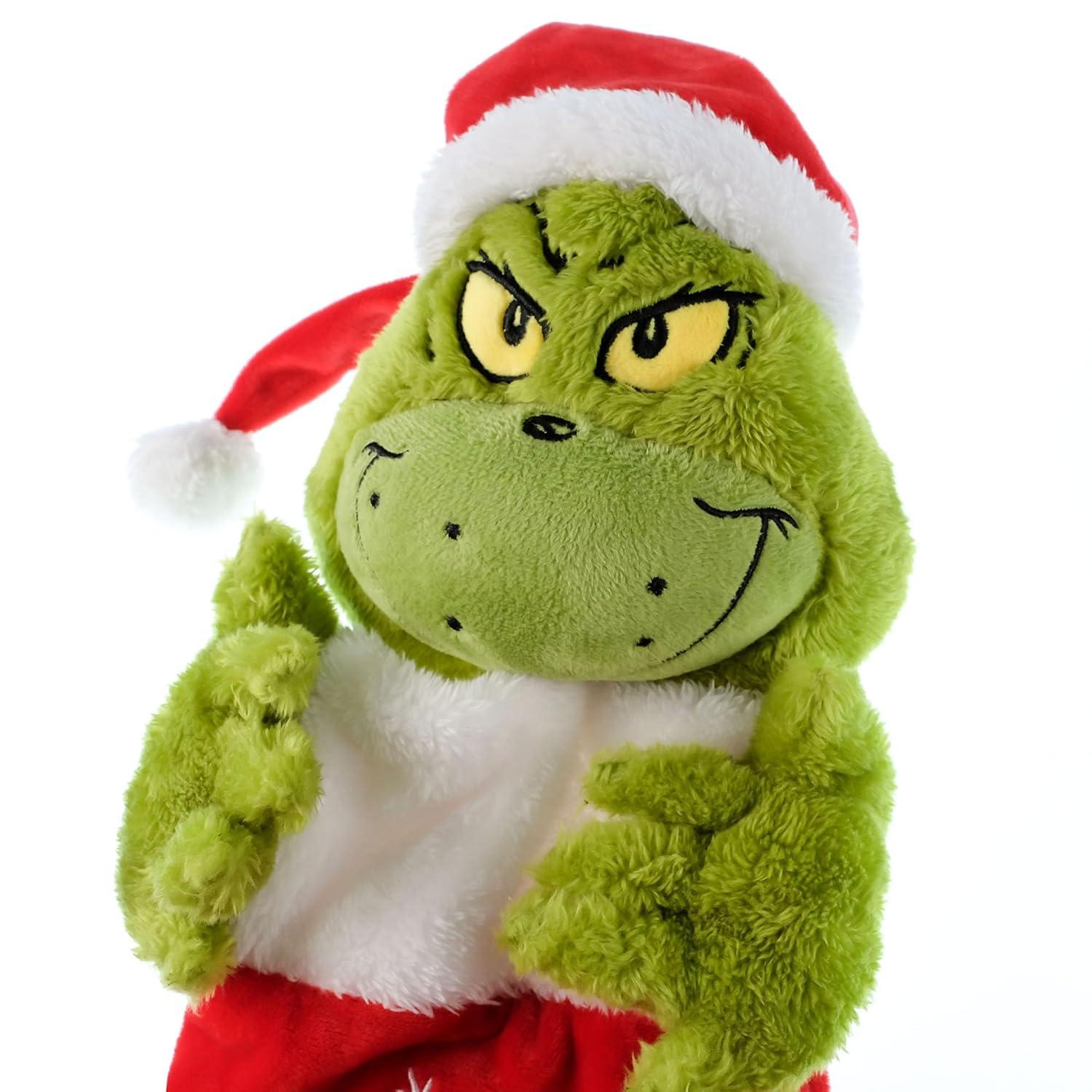 Dr Seuss How the Grinch Stole Christmas Grinch 24" 3D Plush Stocking