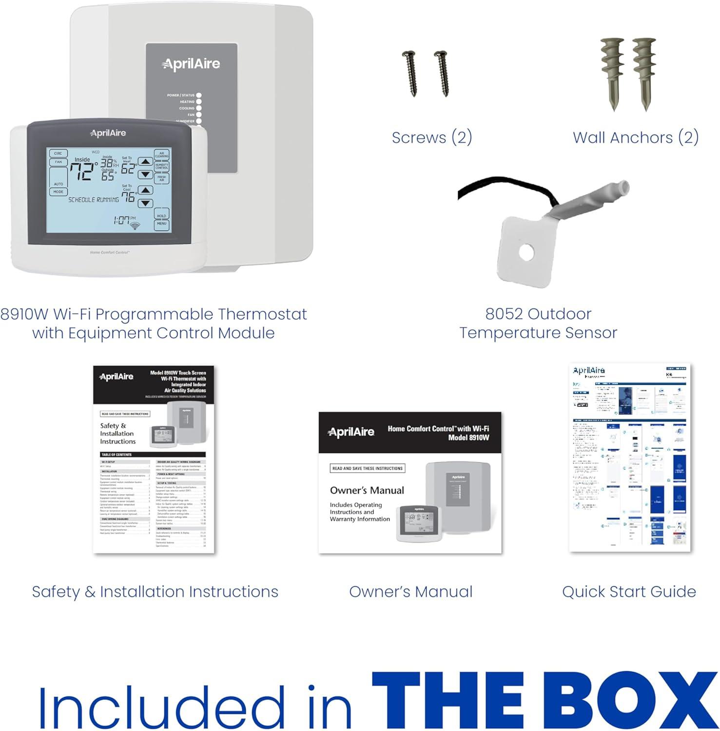 Aprilaire 8910 Home Comfort Control