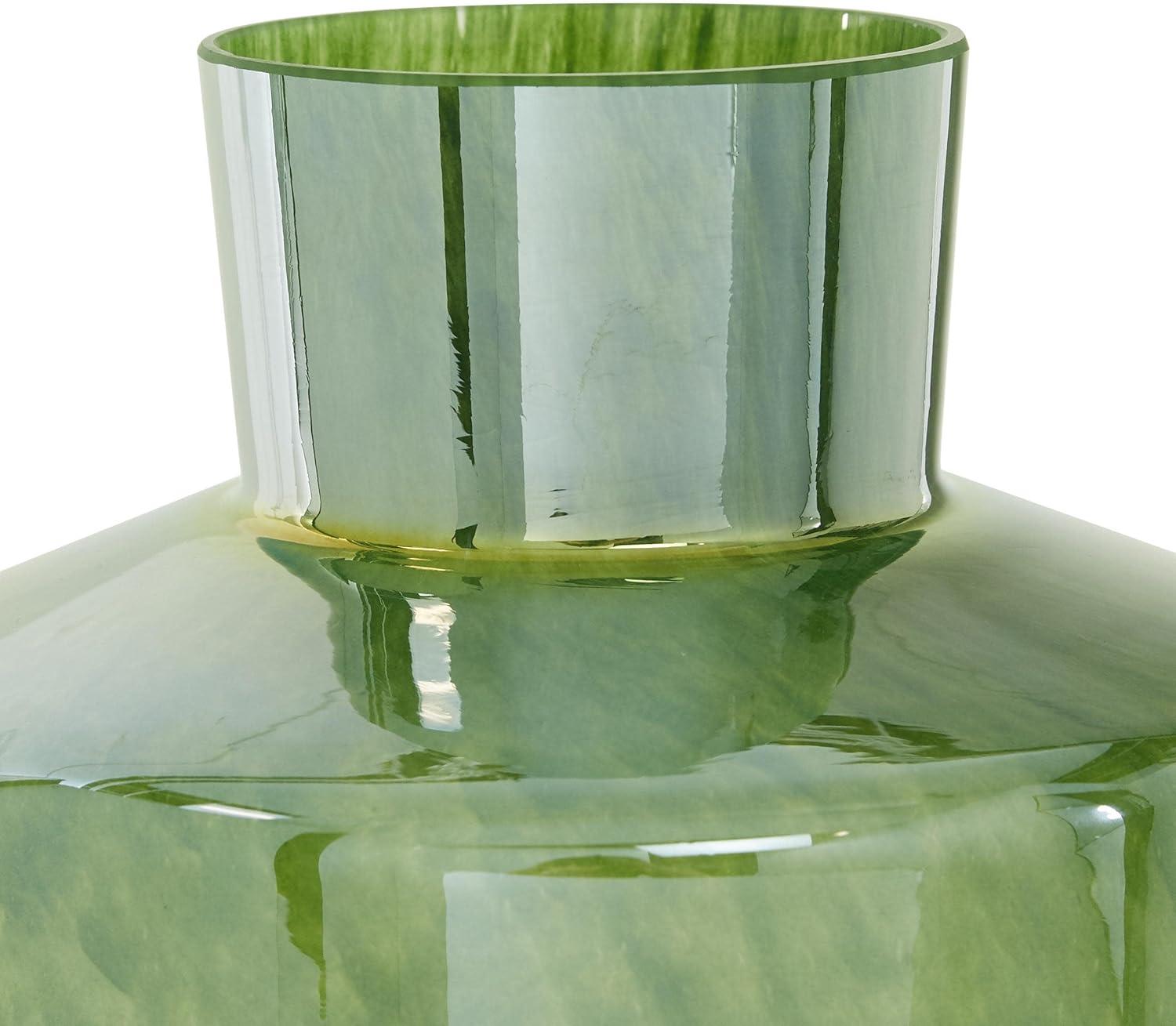 The Novogratz Glass Decorative Green Vase