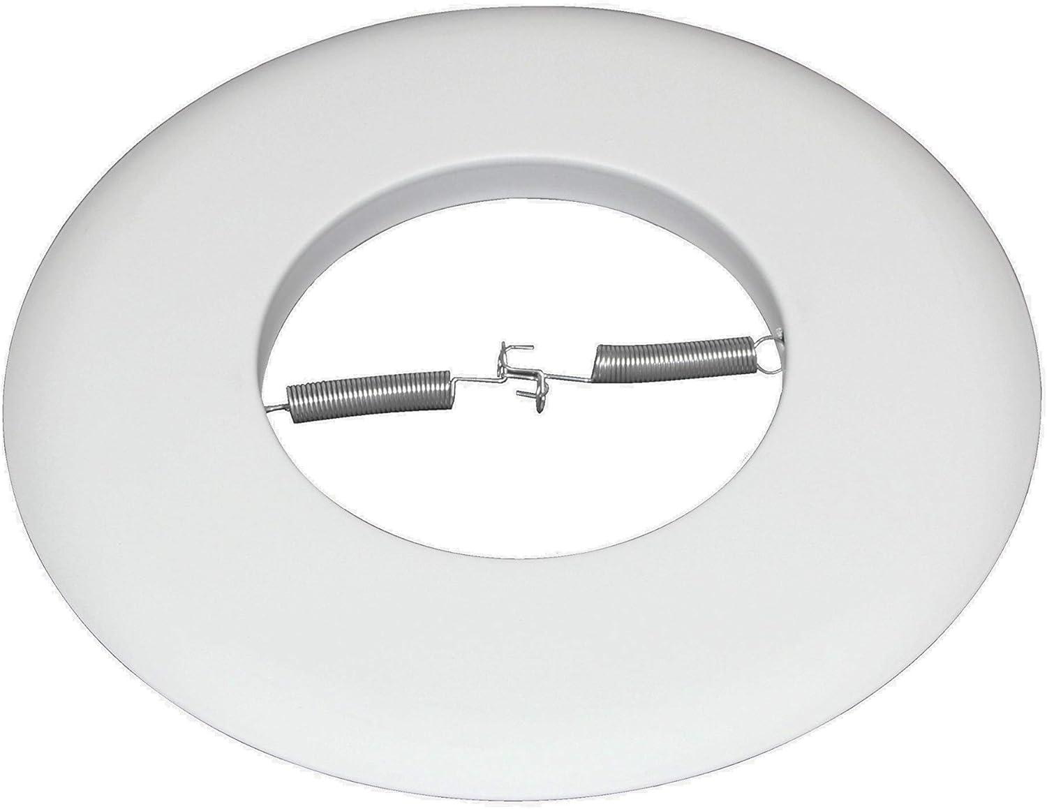 White Aluminum Modern Recessed Light Trim