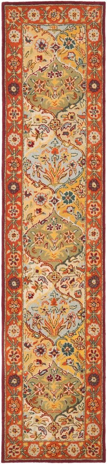 SAFAVIEH Heritage Woodville Oriental Wool Area Rug, Multi/Red, 12' x 15'