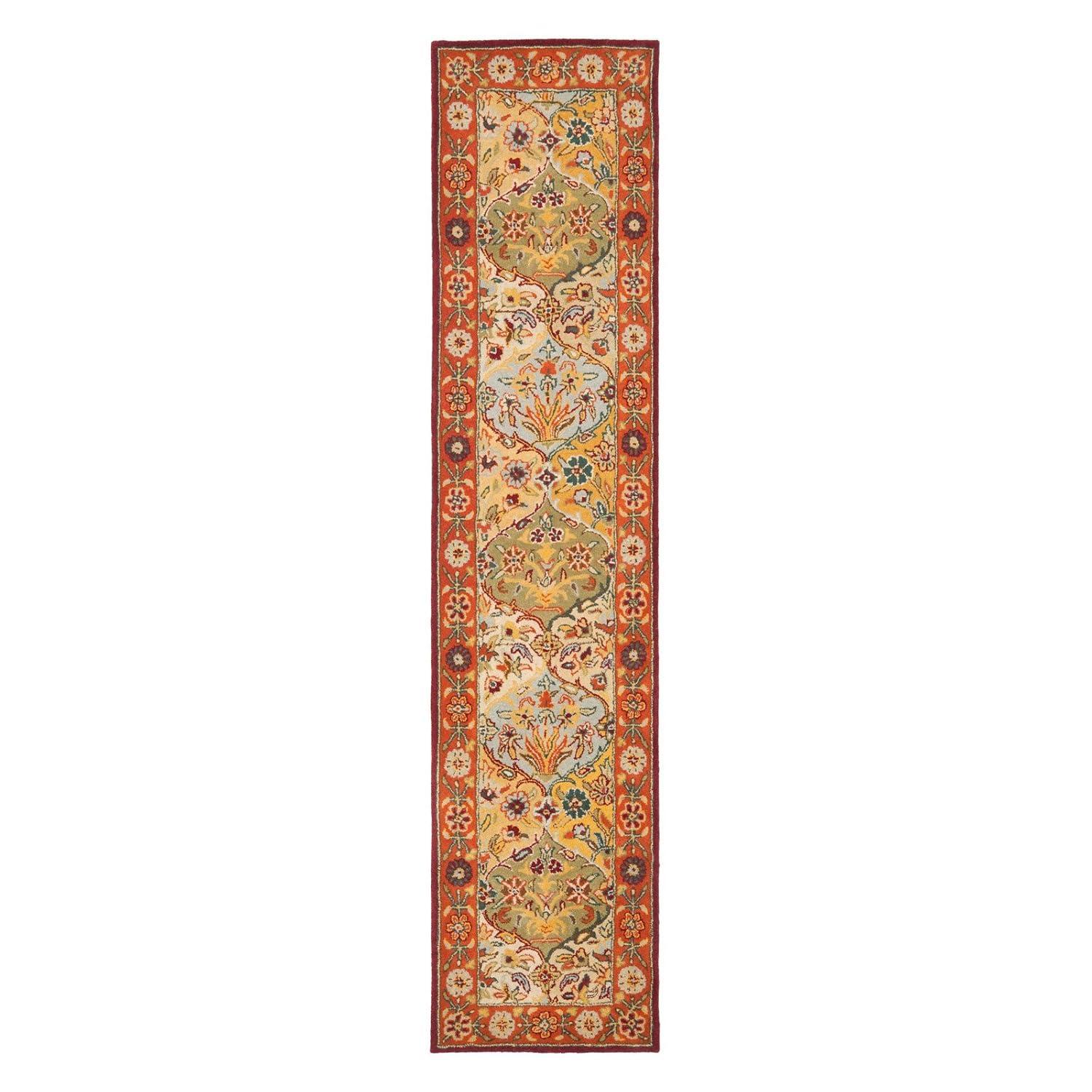 SAFAVIEH Heritage Woodville Oriental Wool Area Rug, Multi/Red, 12' x 15'