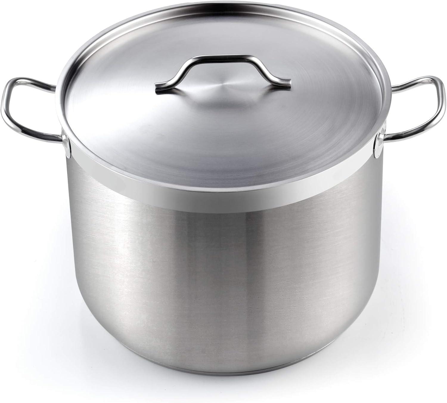 Cooks Standard Cooks Standard Professional Stainless Steel Stock Pot with Lid, Silver
