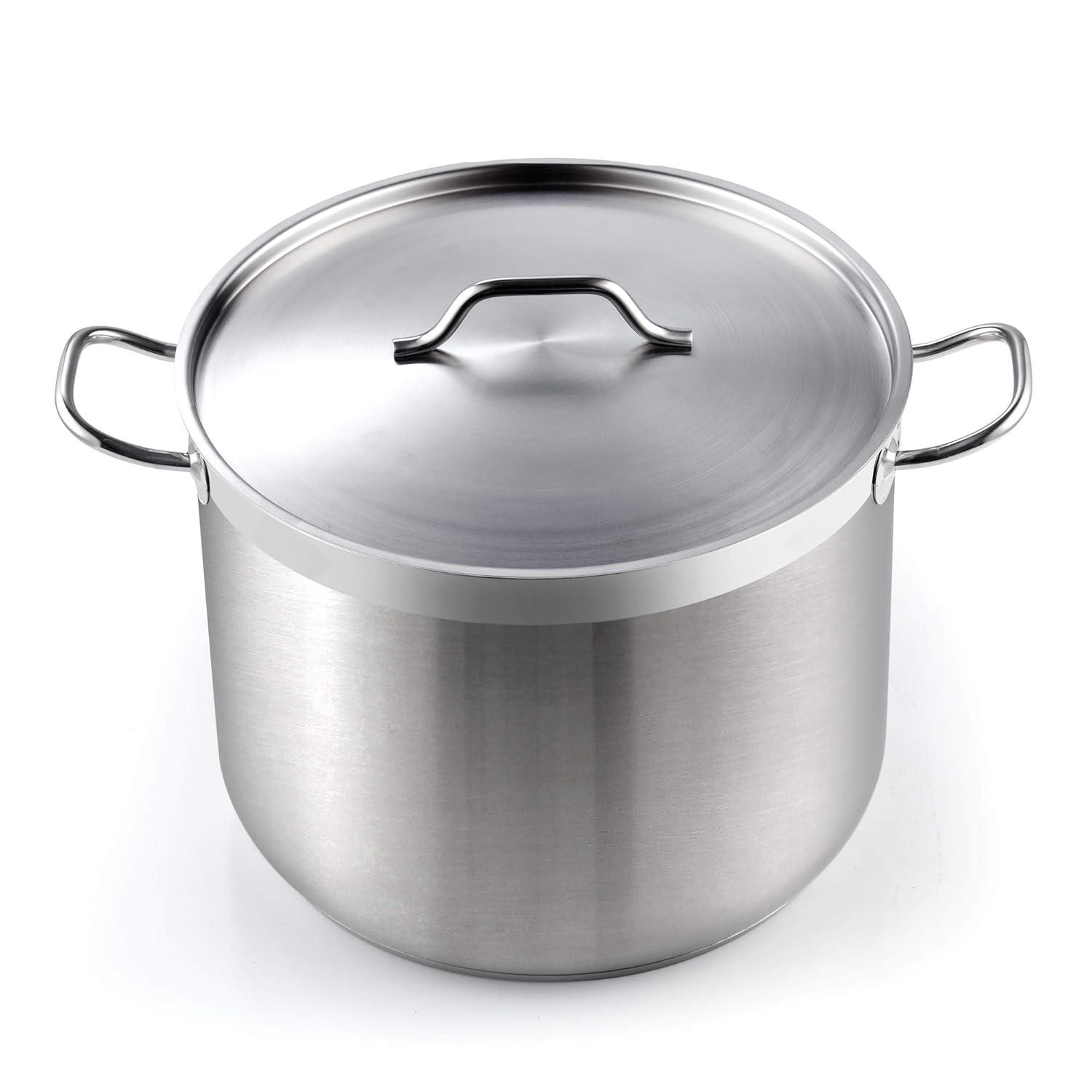 Cooks Standard Cooks Standard Professional Stainless Steel Stock Pot with Lid, Silver