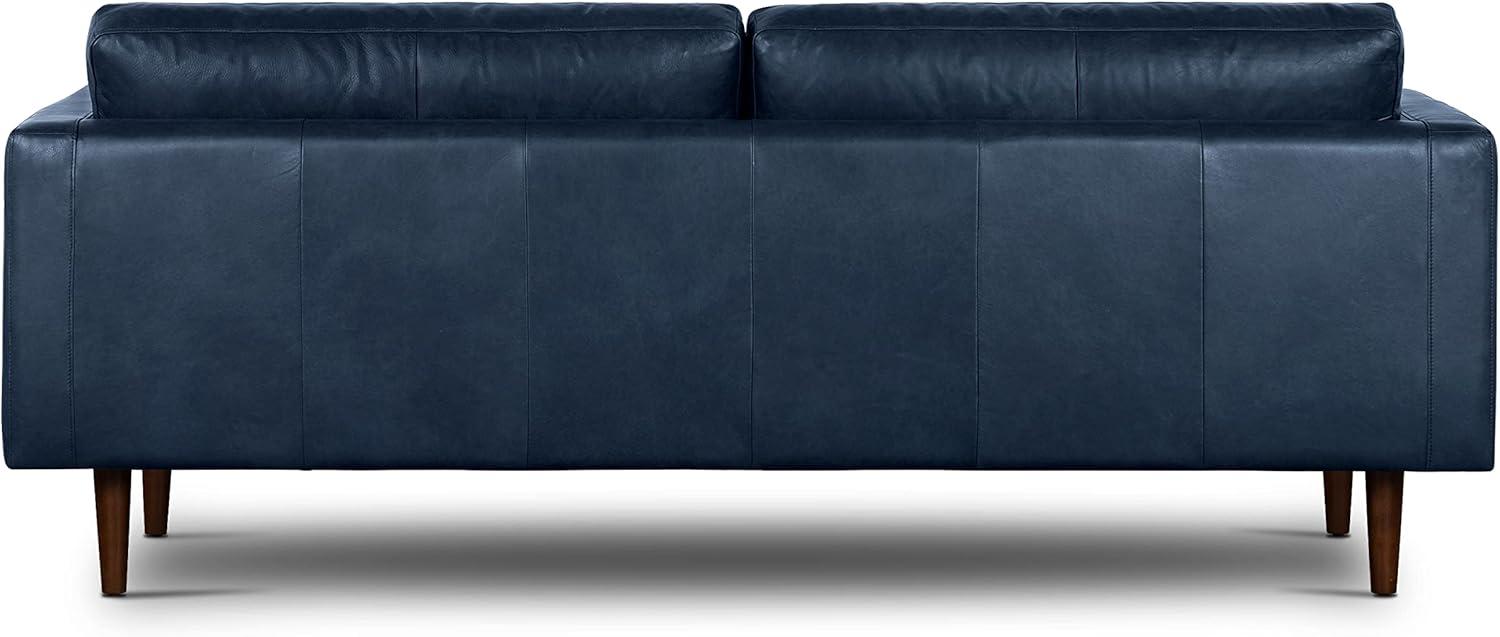 Athan Full-Grain Italian Genuine Leather Bench