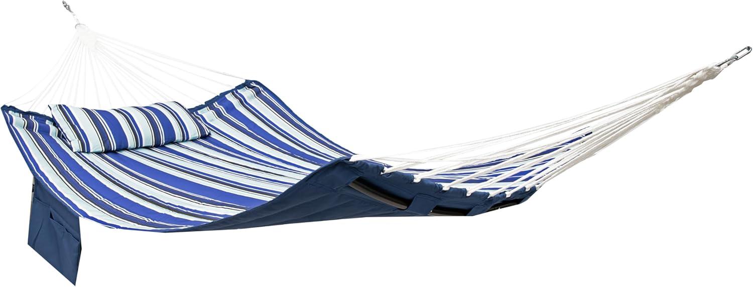 Metal Spreader Bar Hammock with Pillow - Catalina Beach