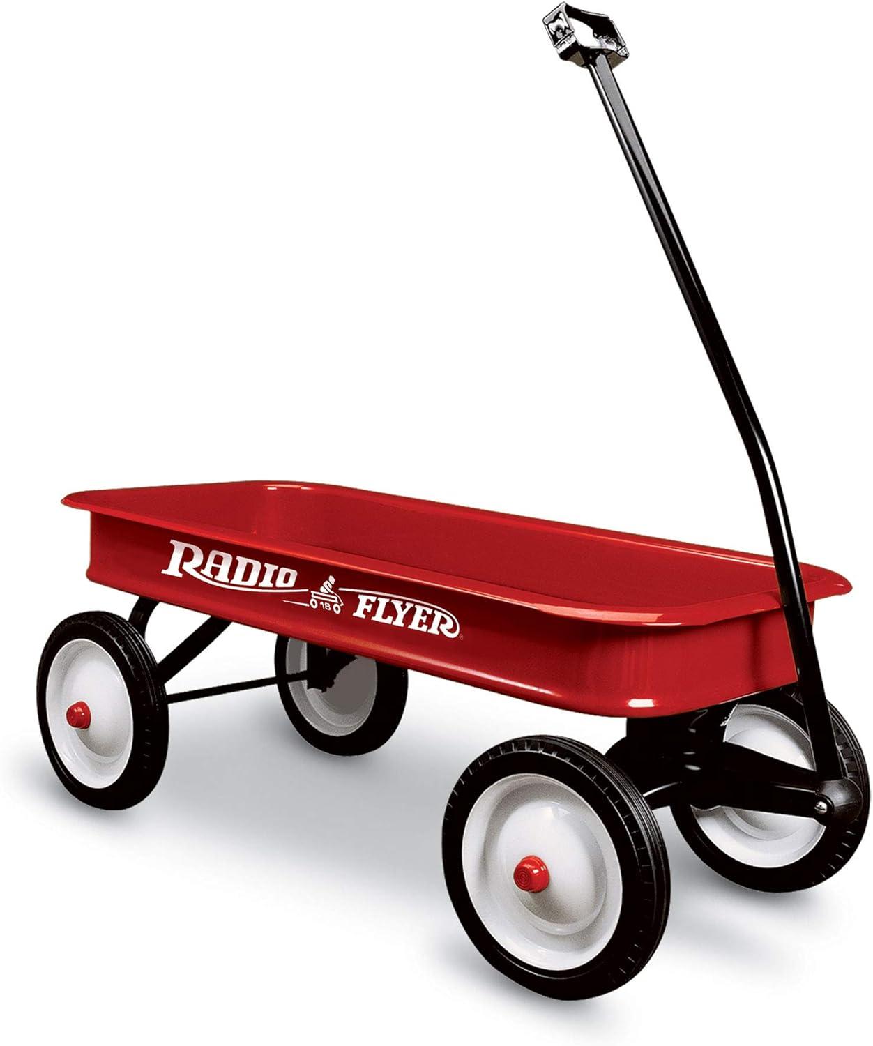 Radio Flyer Full-Size All-Terrain Steel and Wood Pull Food & Drink Server