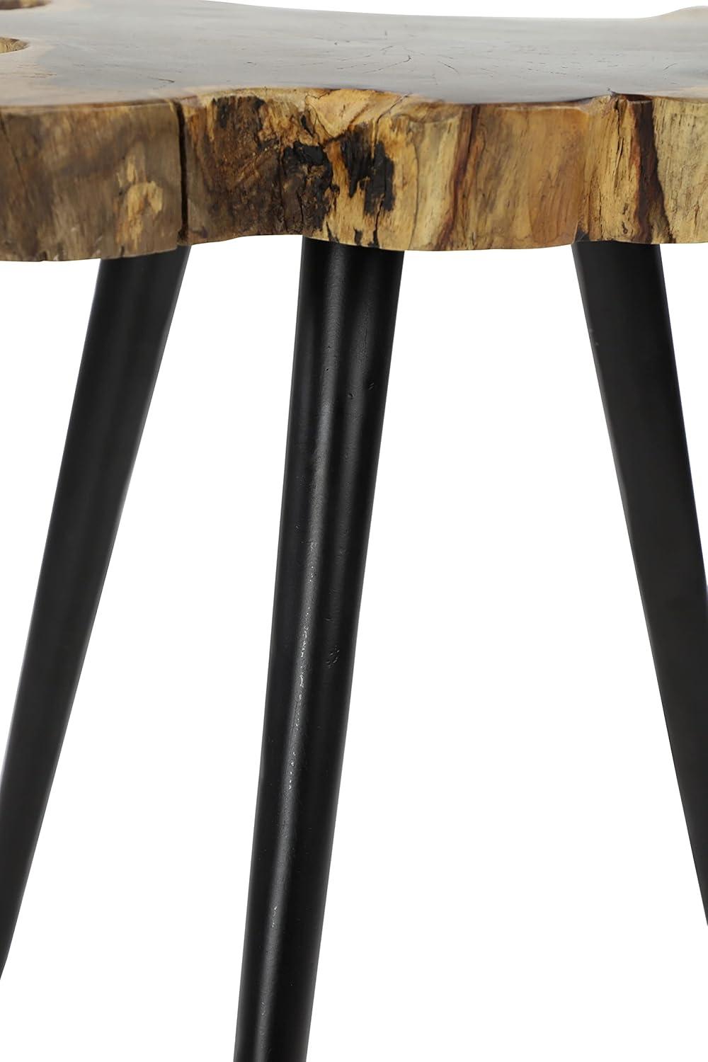 Contemporary Rosewood Accent Table with Splayed Legs - Olivia & May