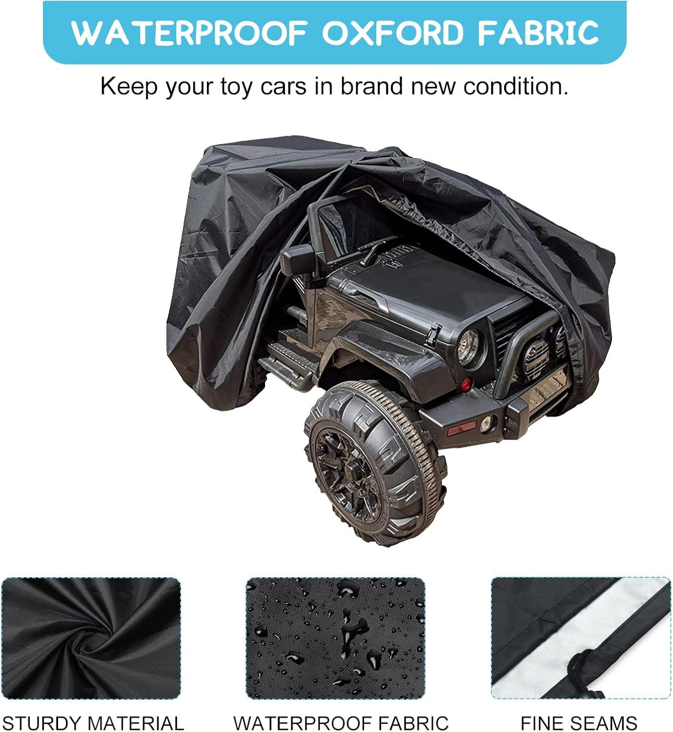 tonhui Large Ride-On Truck Toy Car Cover, Outdoor Cover for Power Wheels, Kids Electric Car Cover Waterproof All Weather Protect Kids Car Toy Vehicles - Universal Fit