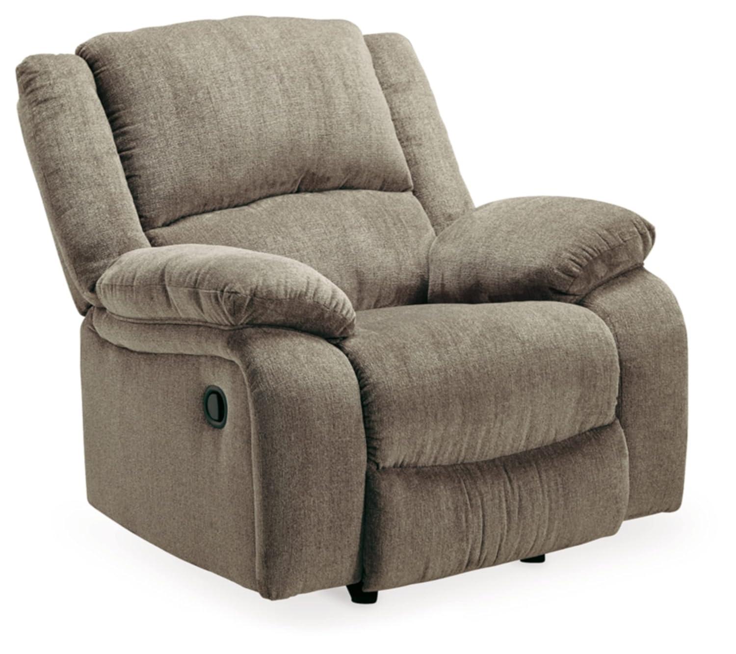 Signature Design by Ashley Draycoll Chenille Oversized Rocker Recliner Beige