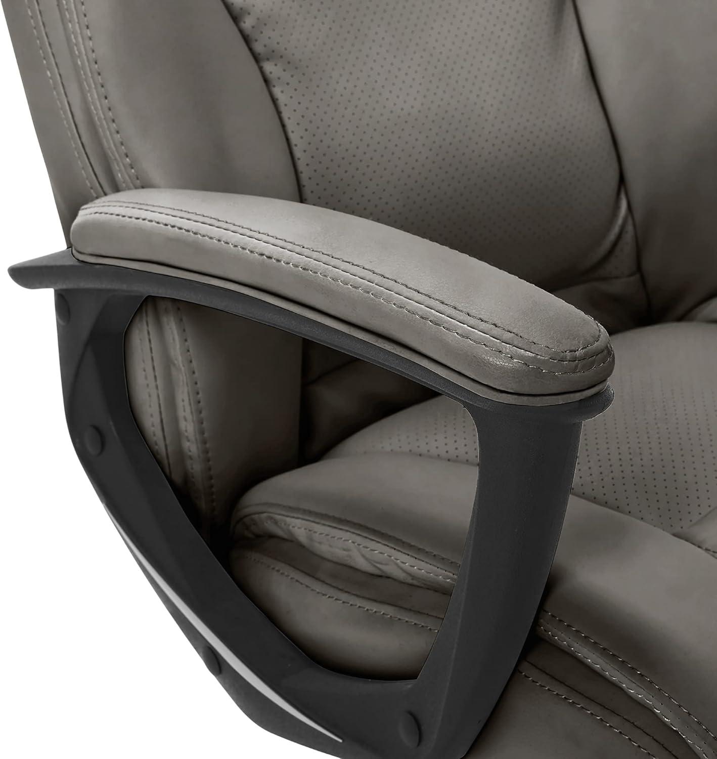 Serta Connor Office Chair Gray Bonded Leather