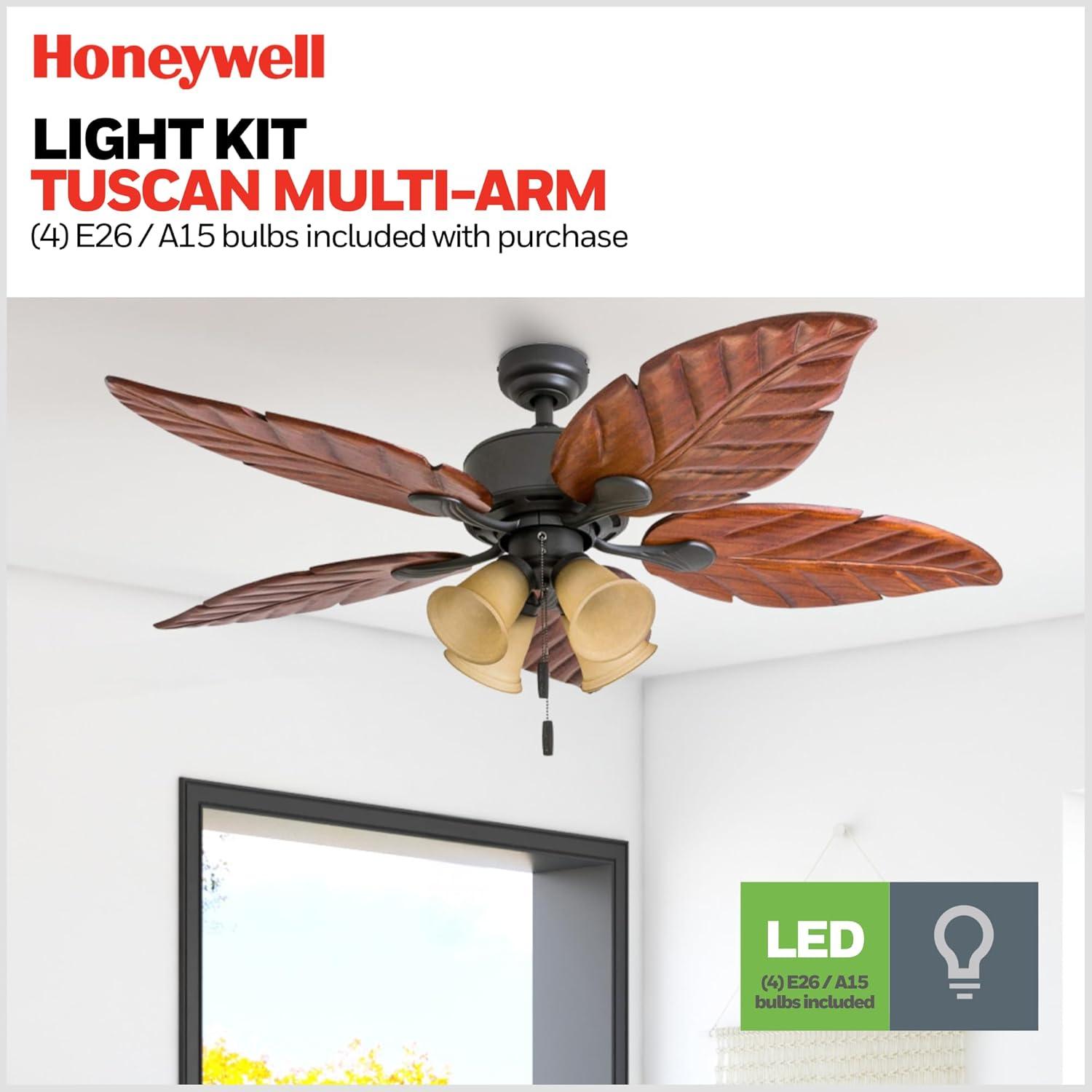 Honeywell 52" Royal Palm Tropical 5 Blade Ceiling Fan