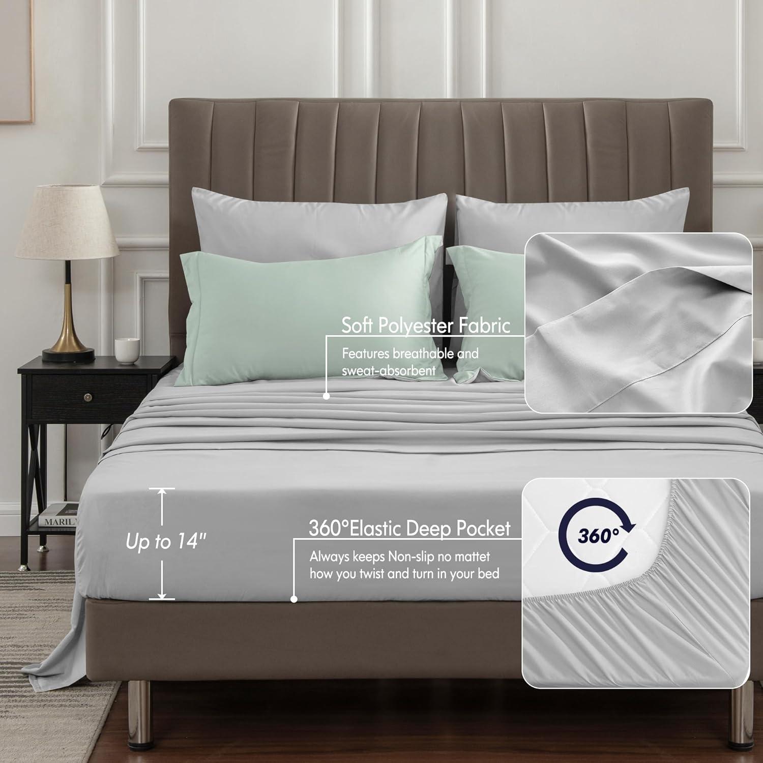 Bed-in-A-Bag Reversible Comforter Set with Bed Sheets