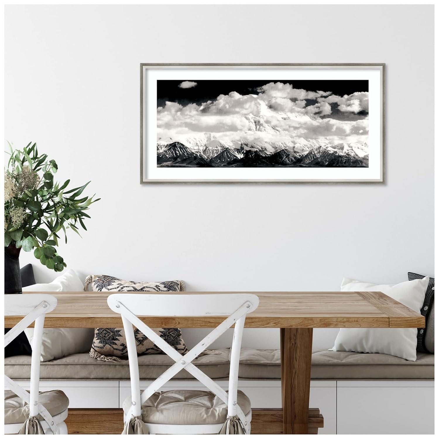 Amanti Art Dsw01252 19-5/8" X 39" "Mount Mckinley Range, Clouds, Denali National Park,