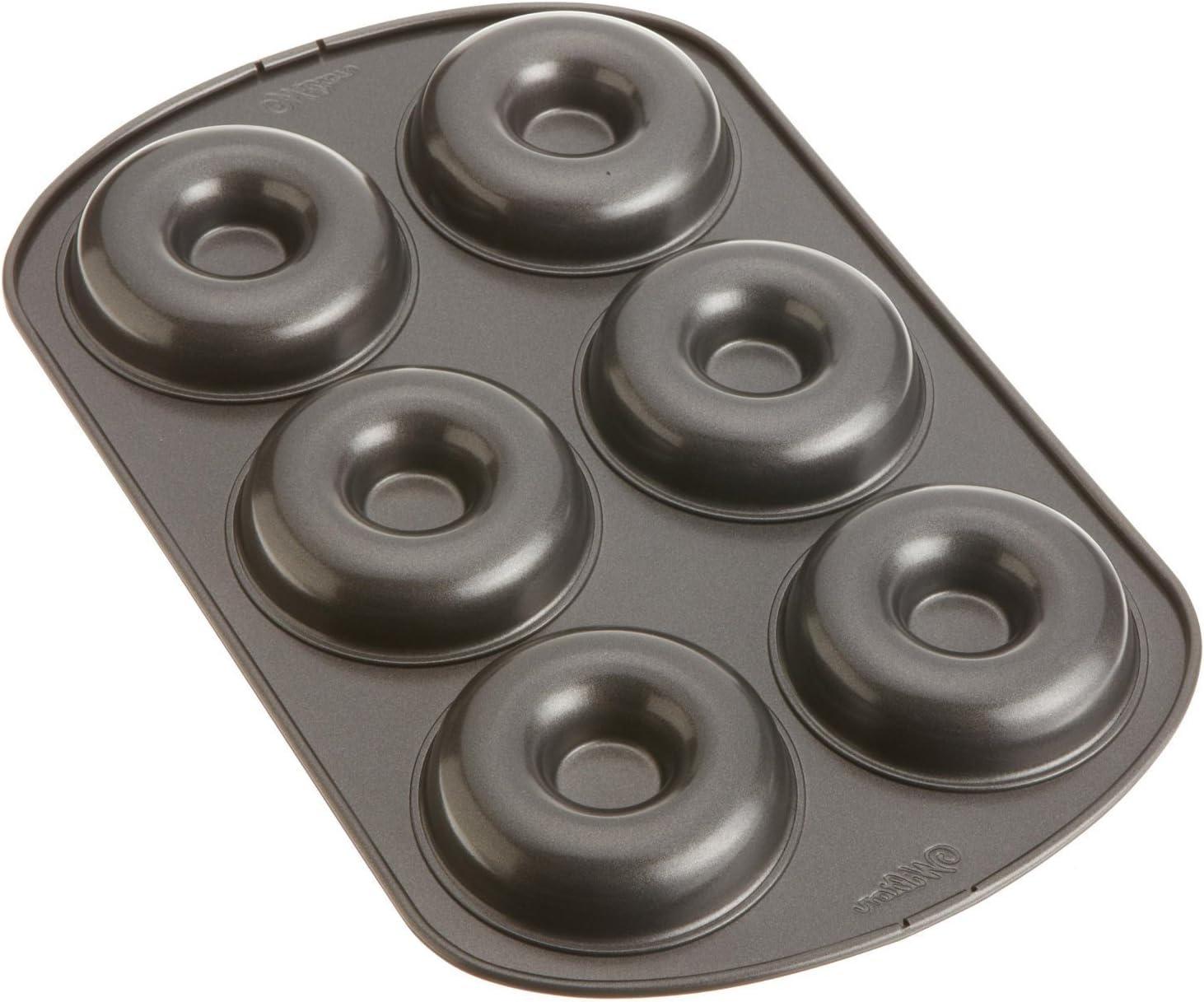 Wilton Gold Premium Non-Stick Warp-Resistant Bakeware, Made without PFAs, Donut Pan Set, 2-Piece, Packaging May Vary