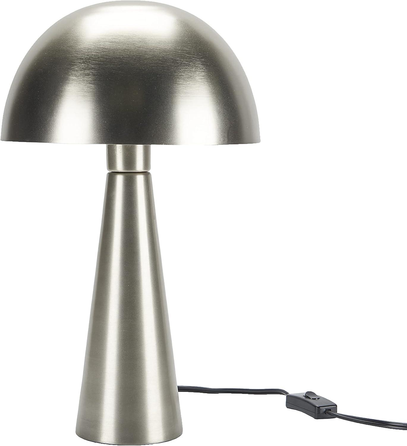 16" Mid-Century Modern Metal Mushroom Accent Table Lamp - Nourison