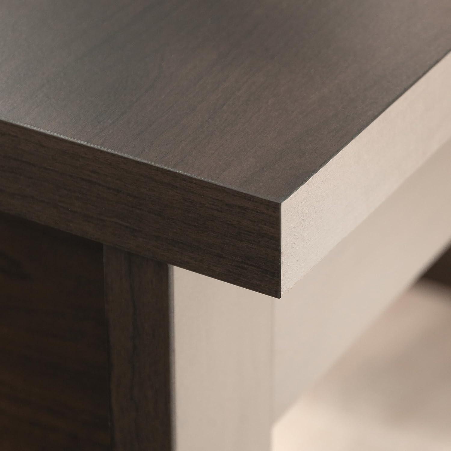 Sauder Summit Station Desk Cinnamon Cherry