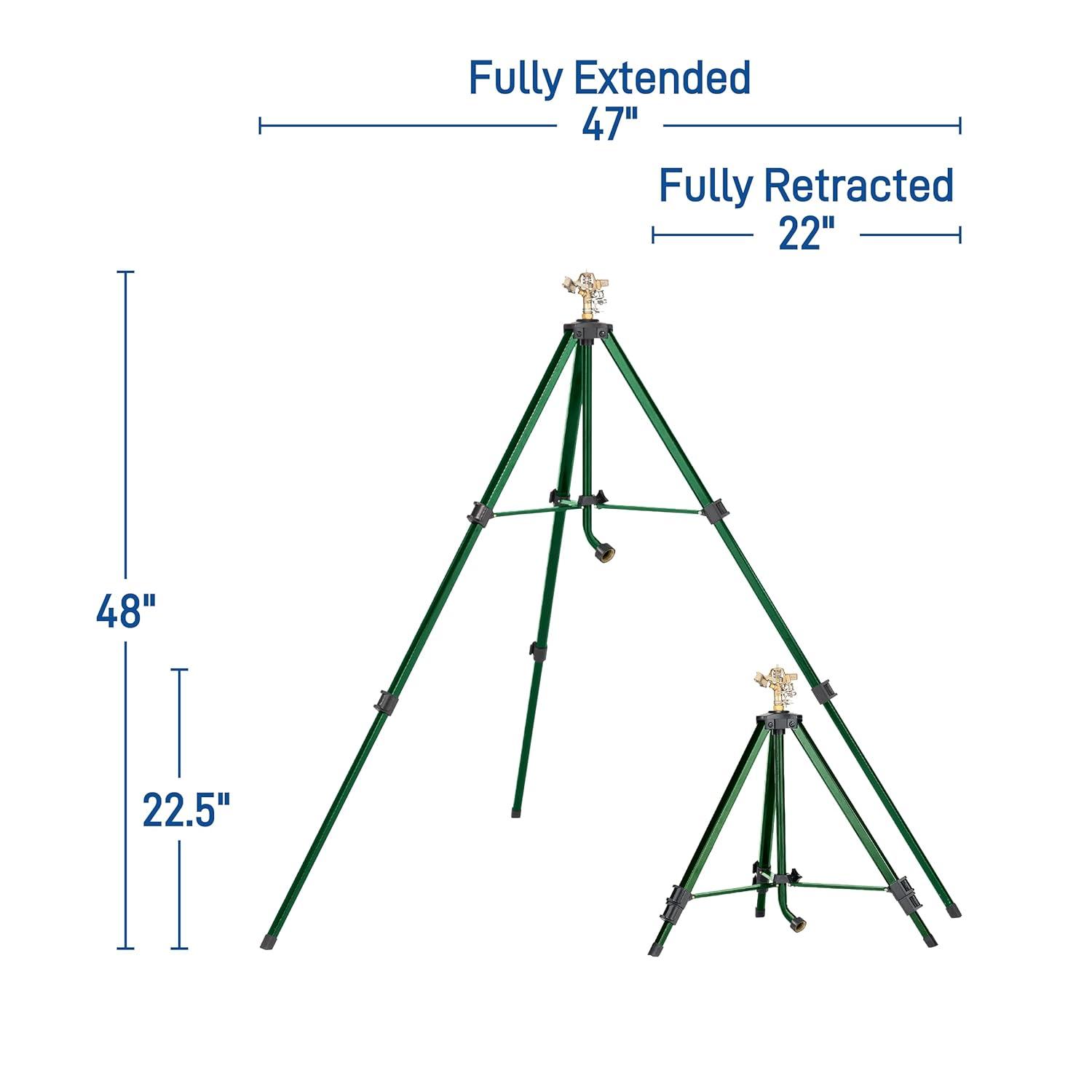 Orbit 1/2" Brass Impact on Adjustable Tripod Base