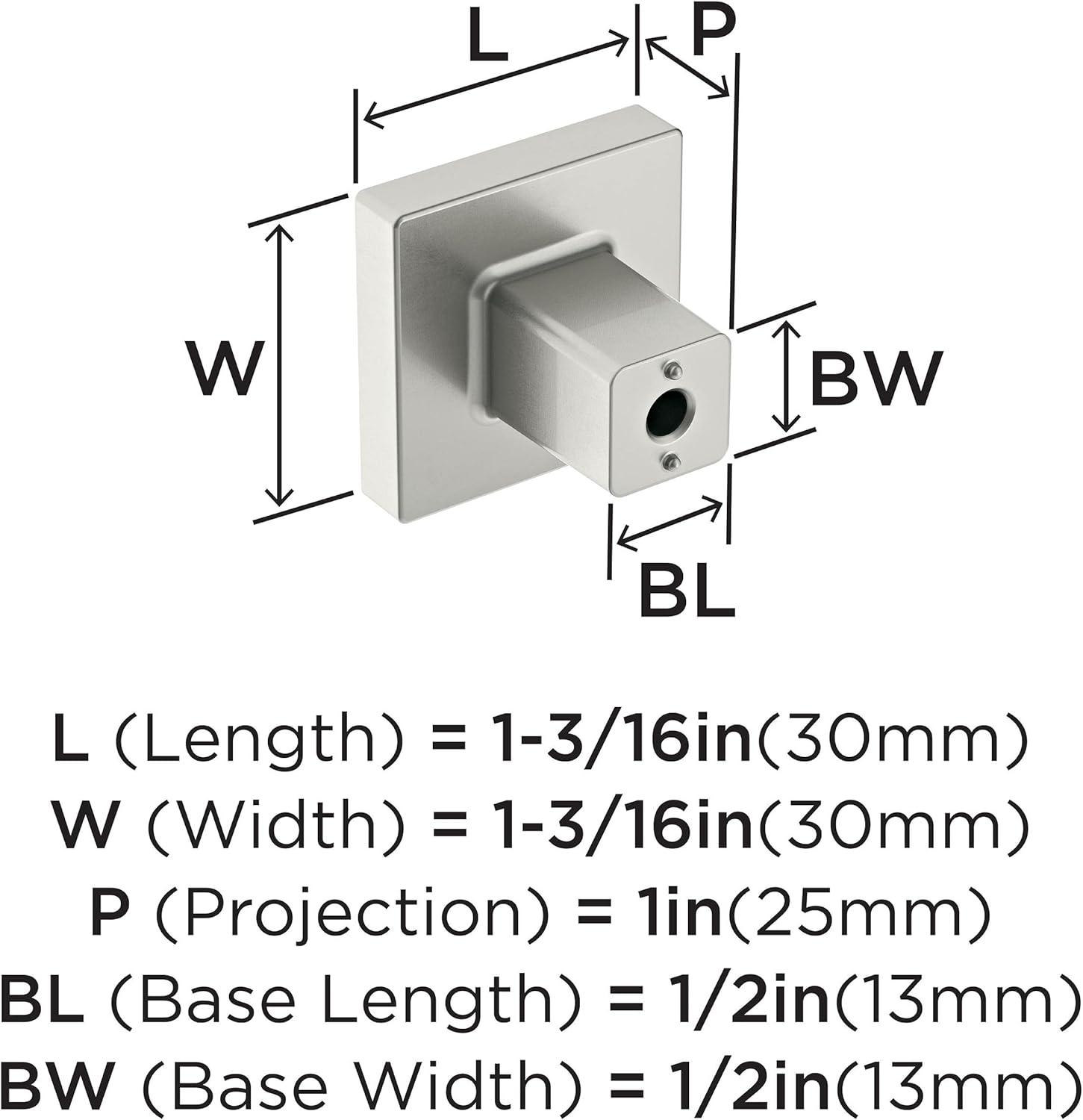 Amerock Monument Cabinet or Furniture Knob, 1-3/16 inch (30mm) Length