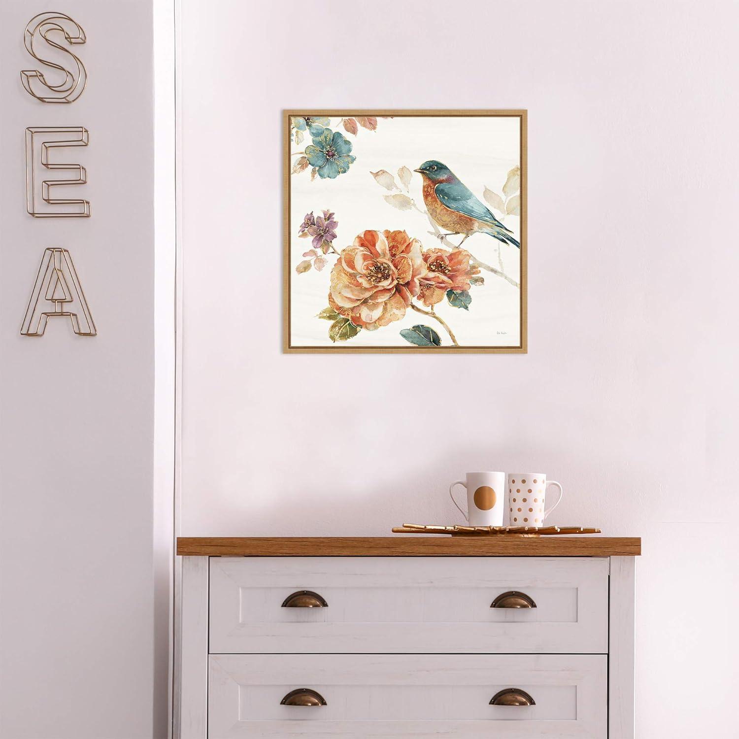 Amanti Art Spiced Nature III Soft White by Lisa Audit Canvas Wall Art Print Framed 16-in. x 16-in.