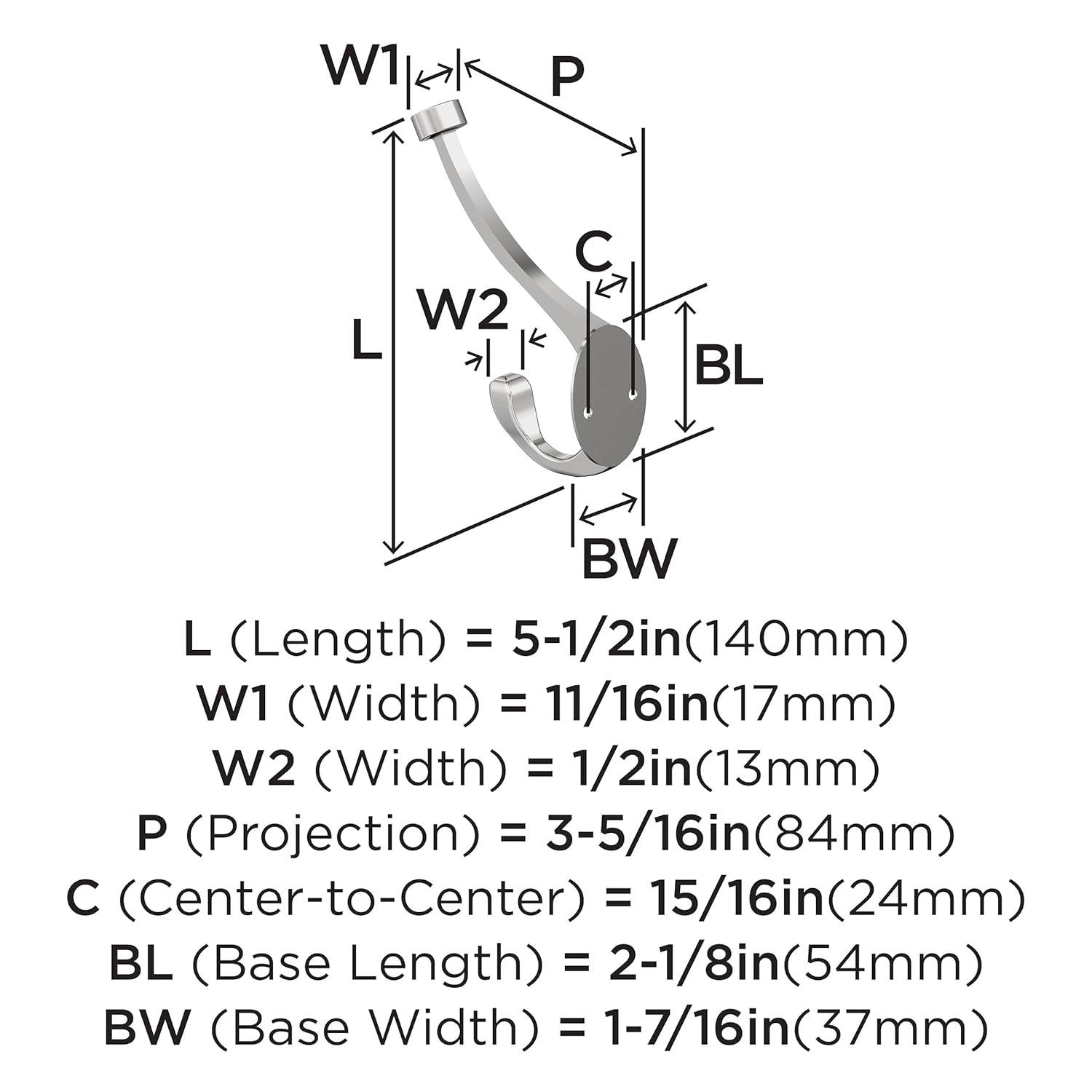 Adare Traditional Double Prong Decorative Wall Hook