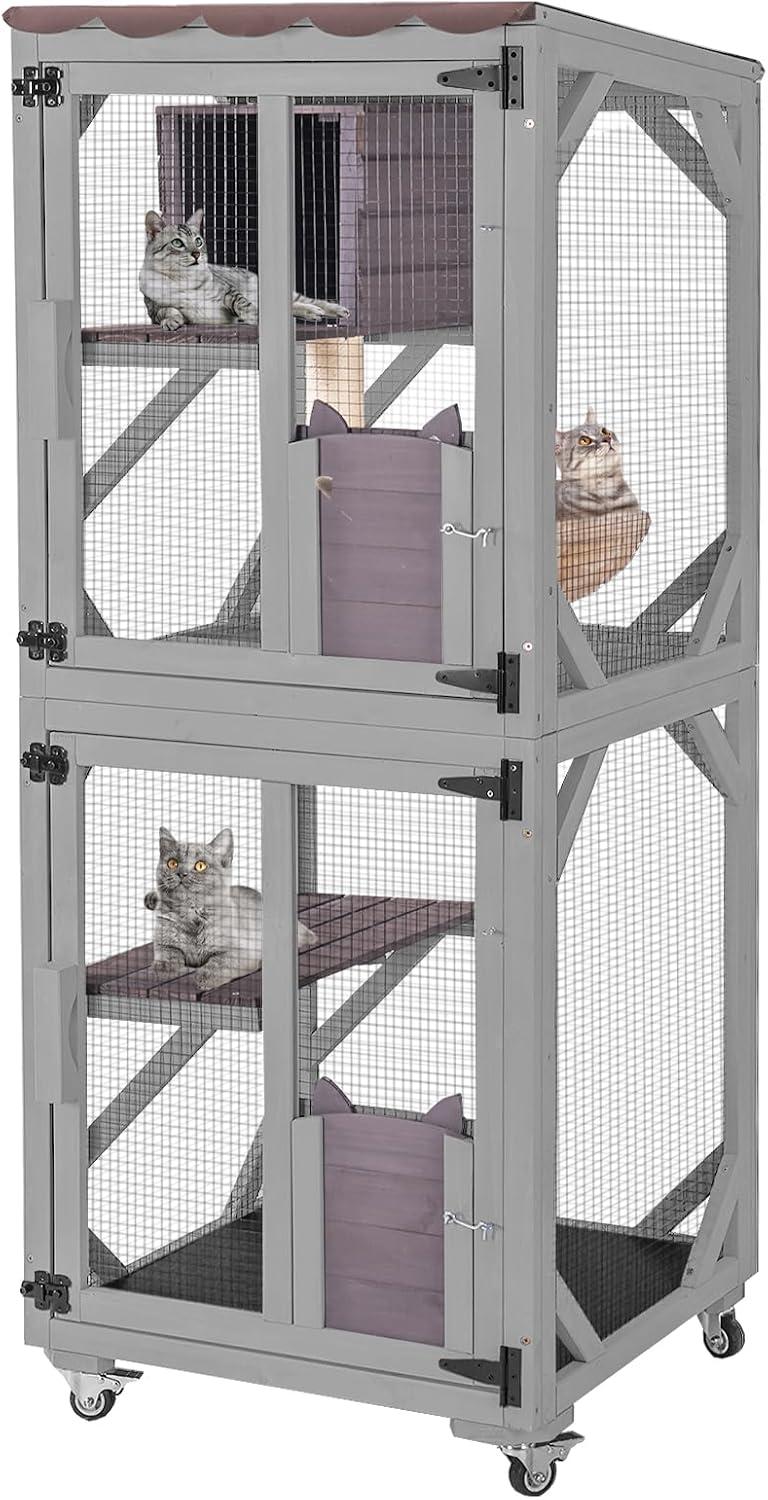 Aivituvin Portable Cat Playpen