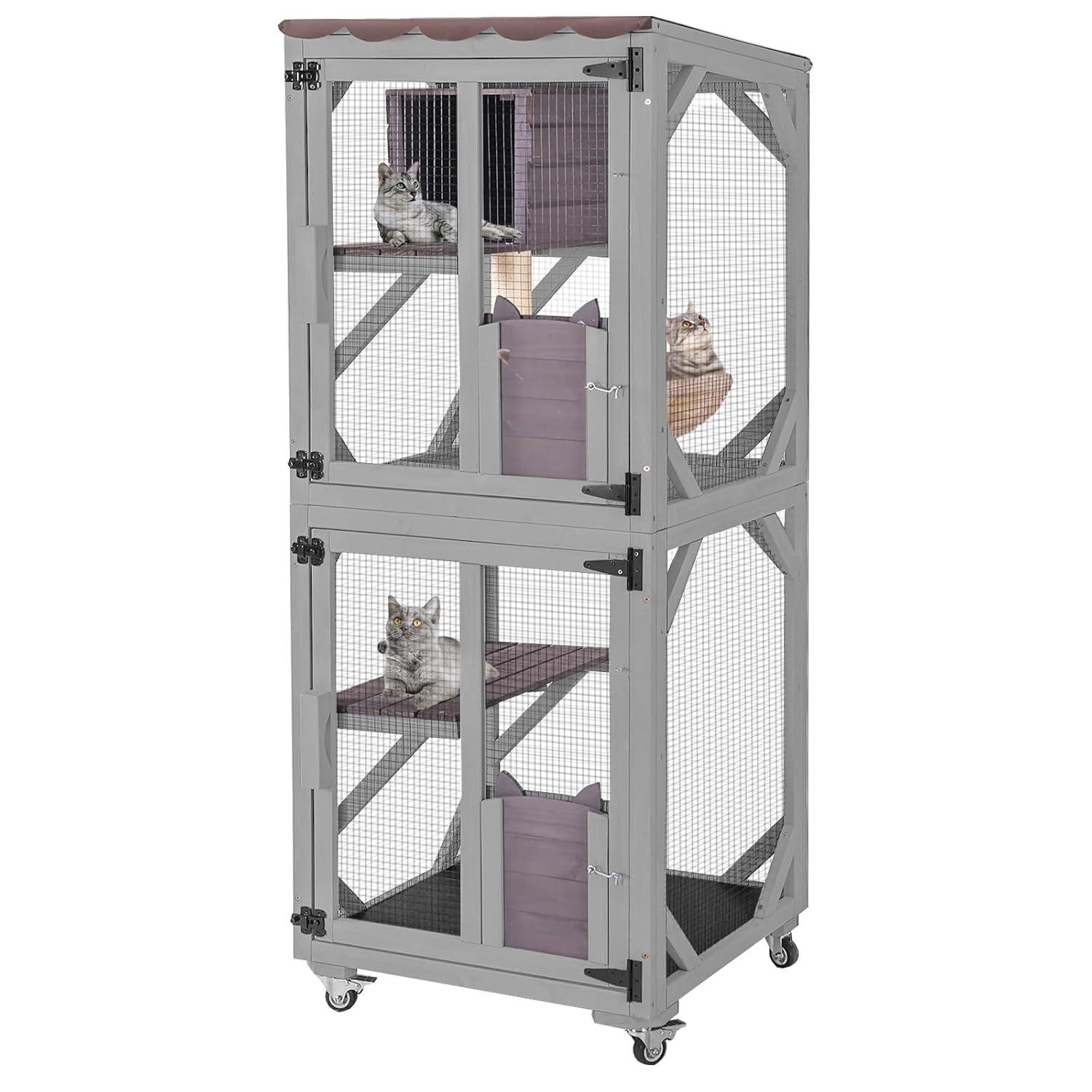 Aivituvin Portable Cat Playpen