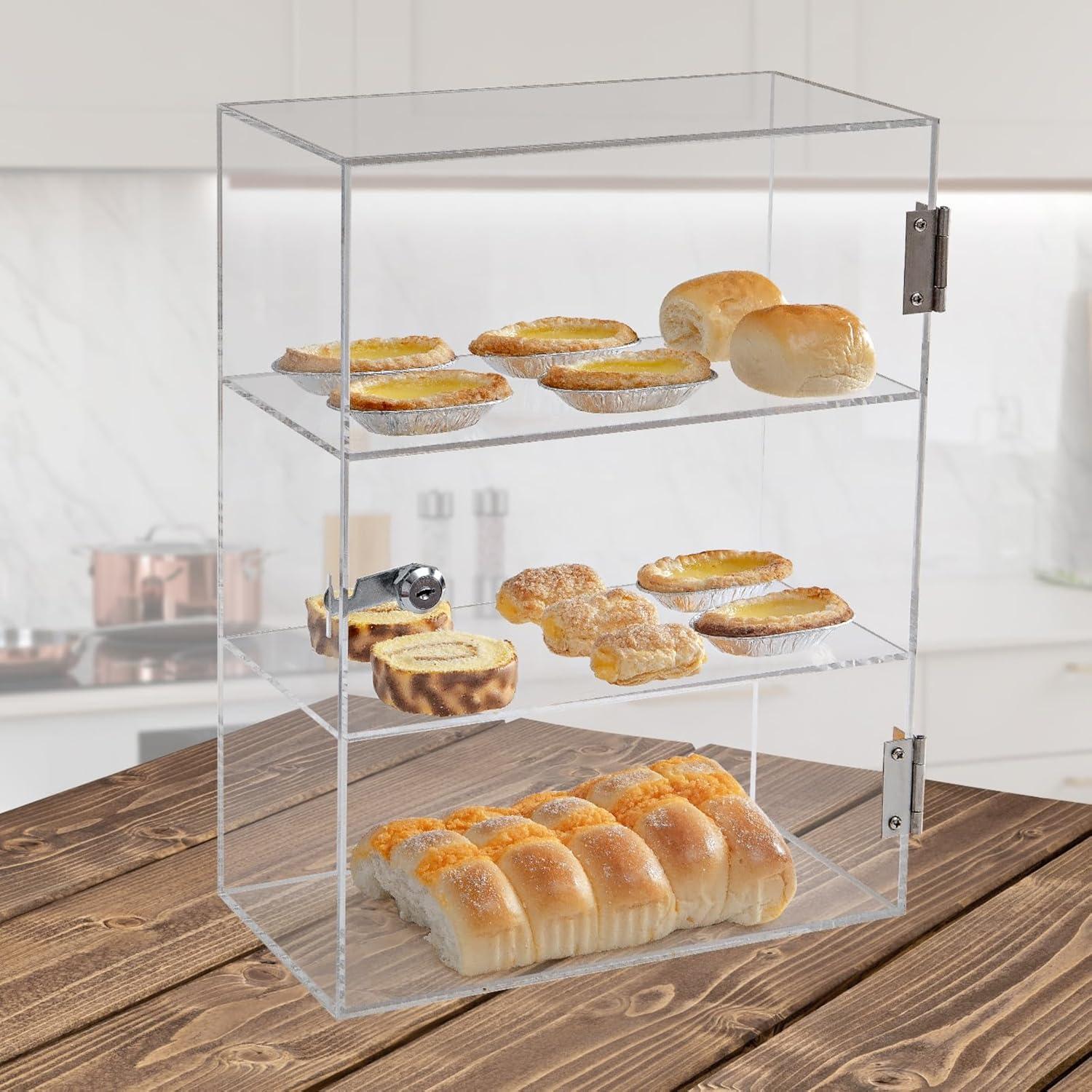 Azar Displays Acrylic Lockbox Countertop Display Case 14" wide