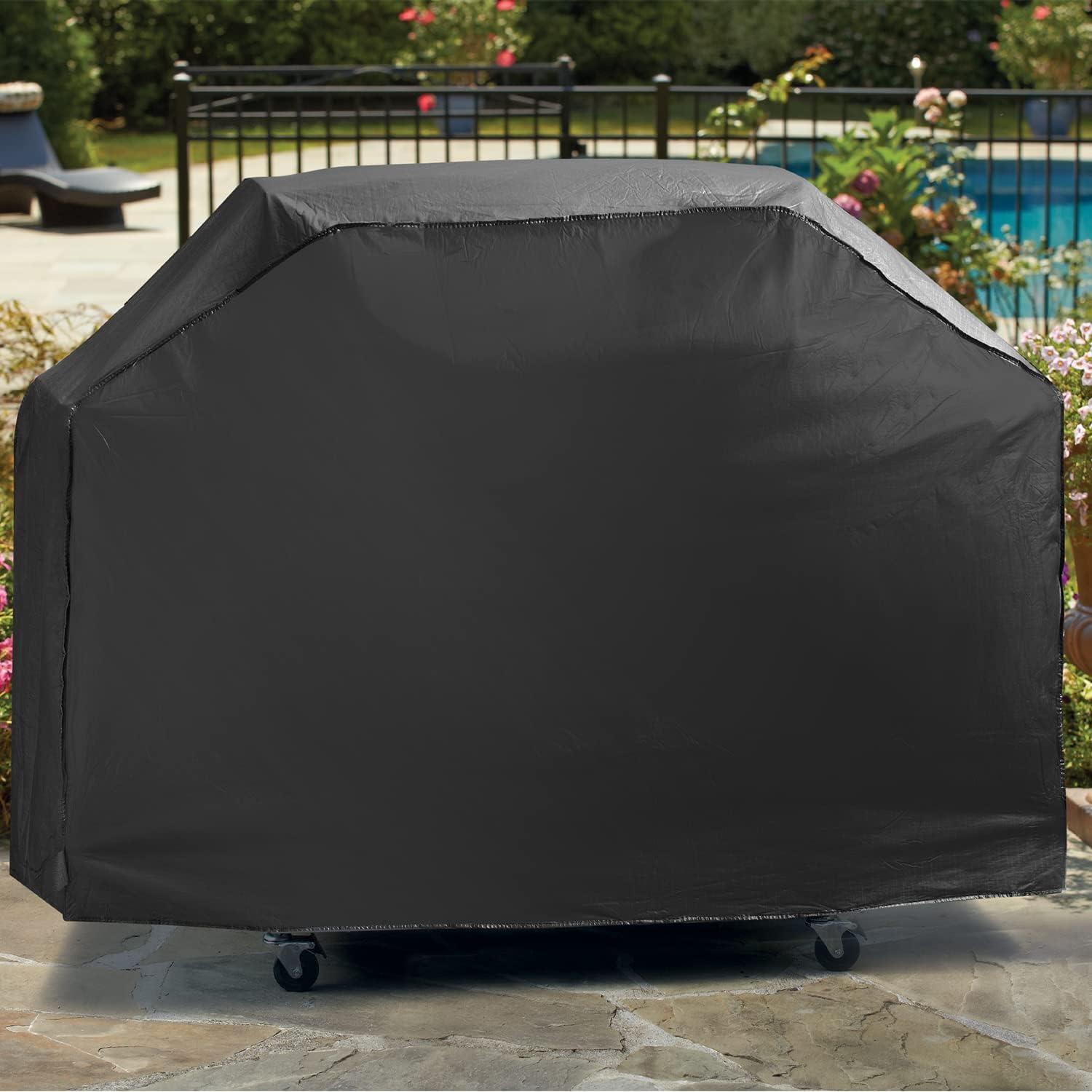 Extra-Large Black Waterproof Grill Cover