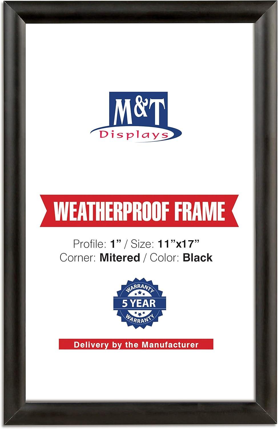 MT Displays Weatherproof Outdoor Snap Poster Frame