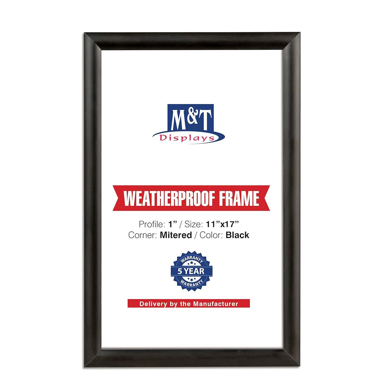 MT Displays Weatherproof Outdoor Snap Poster Frame