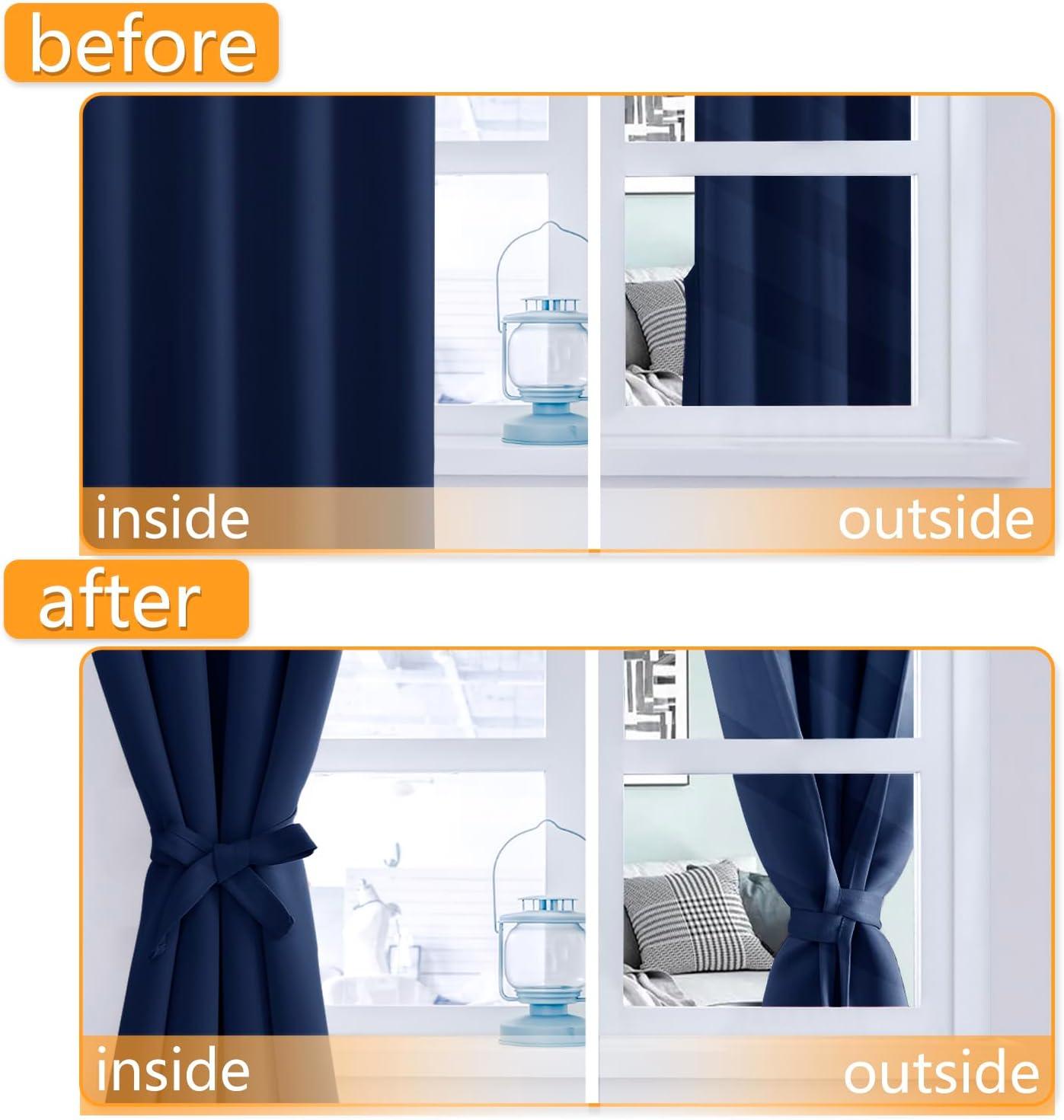 Eider & Ivory™ Tarrants Polyester Room Darkening Curtain Pair (Set of 2)
