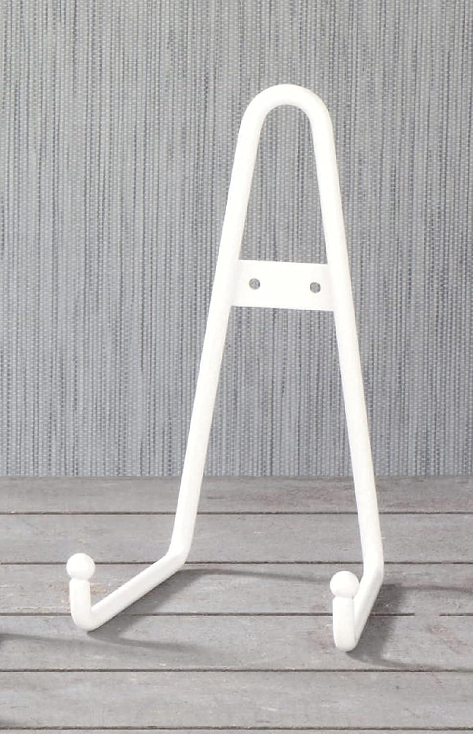 Tripar International, Inc. Wall Metal Plate Rack, Set of 4 White White Finish