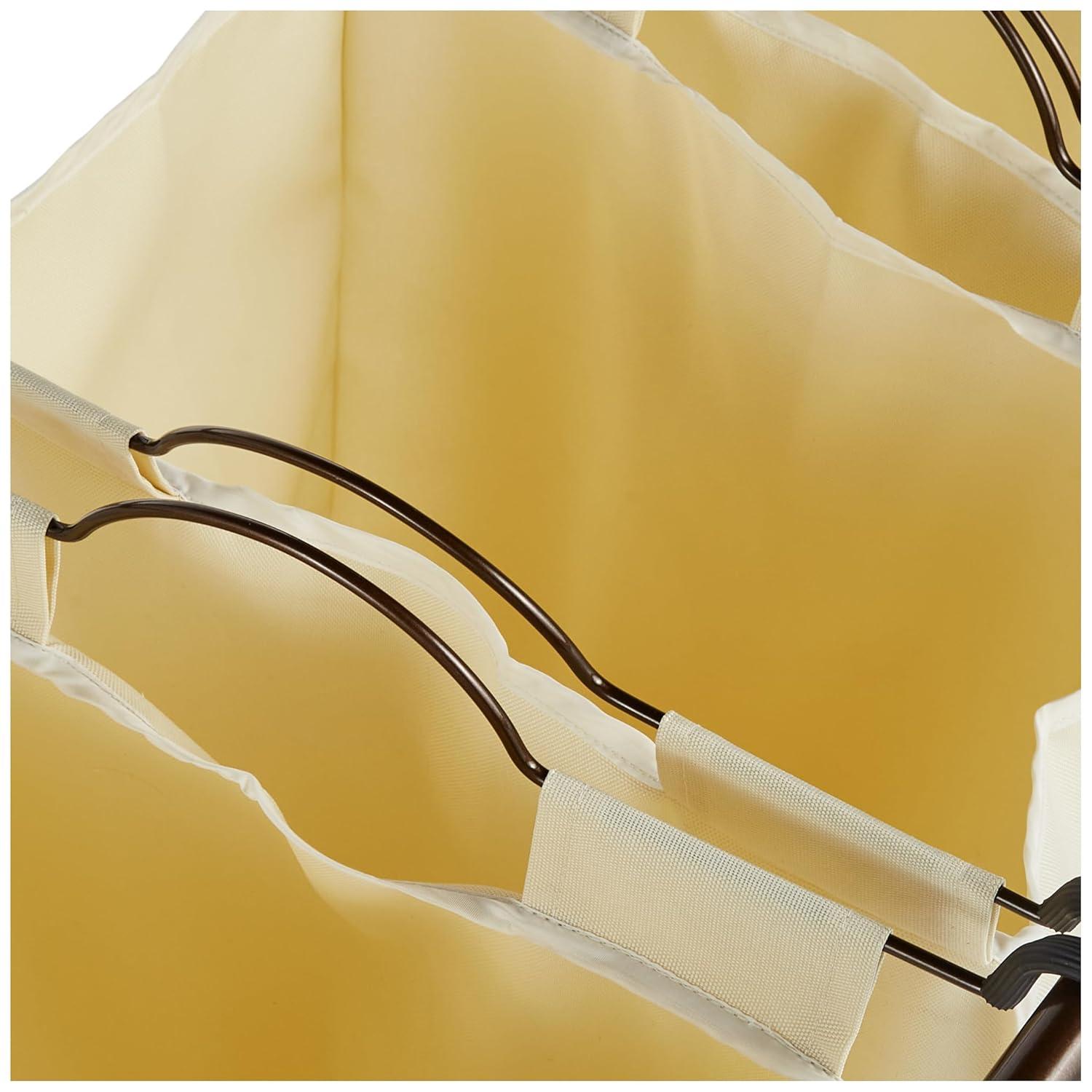 Rolling Laundry Sorter, 4 Bag Laundry Sorter Cart with Washable and Removable Bags